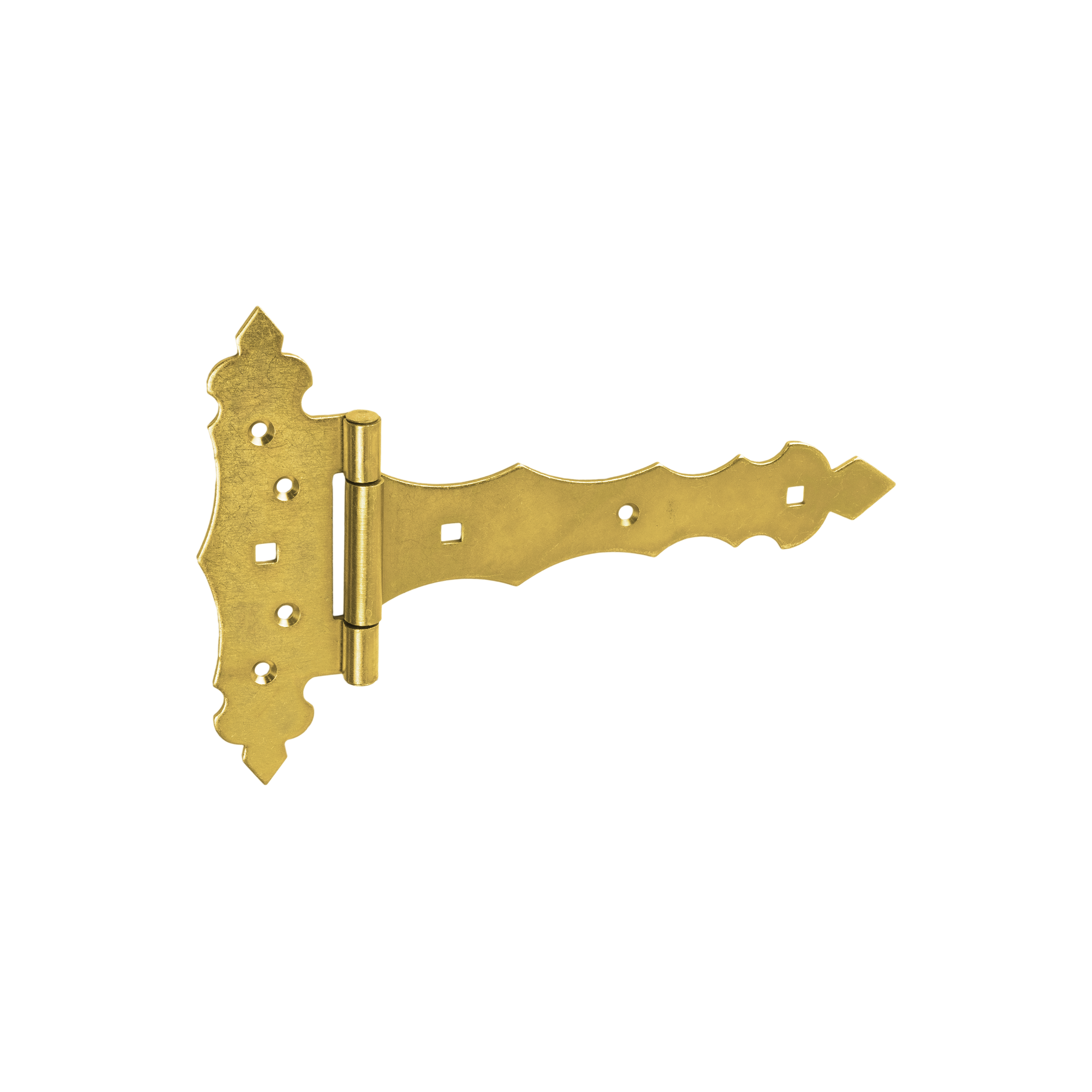 Dekoratives Torband Scharnier - ZOB | verzinkt | 200 mm Dekoratives Torband fĂŒr Tor- und SchlupflĂ€den ZOB 200, 200 mm, gold, 30 mm, 170x200x30x2,5 mm.