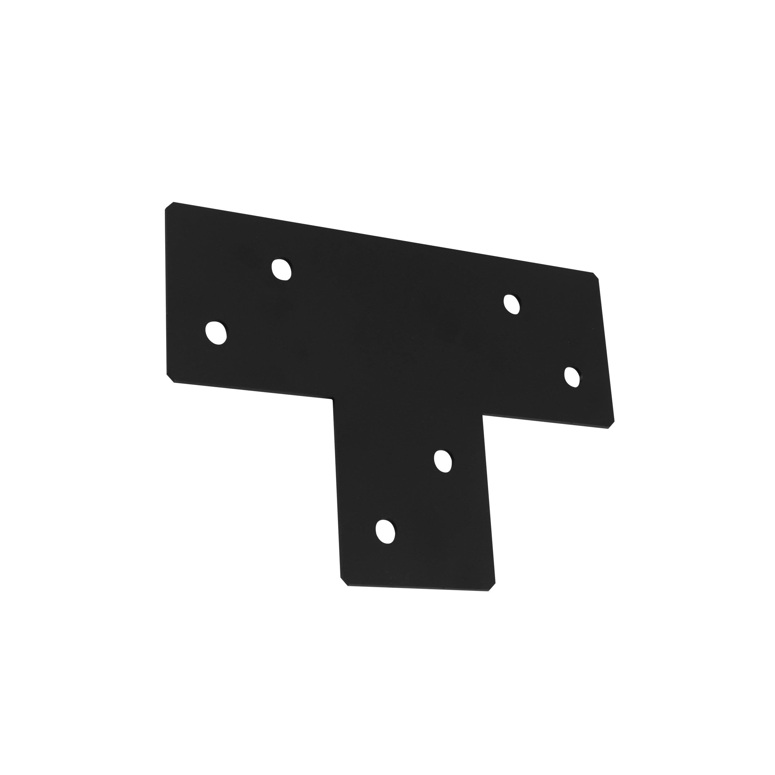 Flachverbinder quer für Pergola - GPLP 85 | 255x170x85 mm | schwarz Quadratischer Querbalkenverbinder für Zimmerei-Pergola GPLP 85, 255x170x85 mm, schwarz, 170x255x2,5 mm.