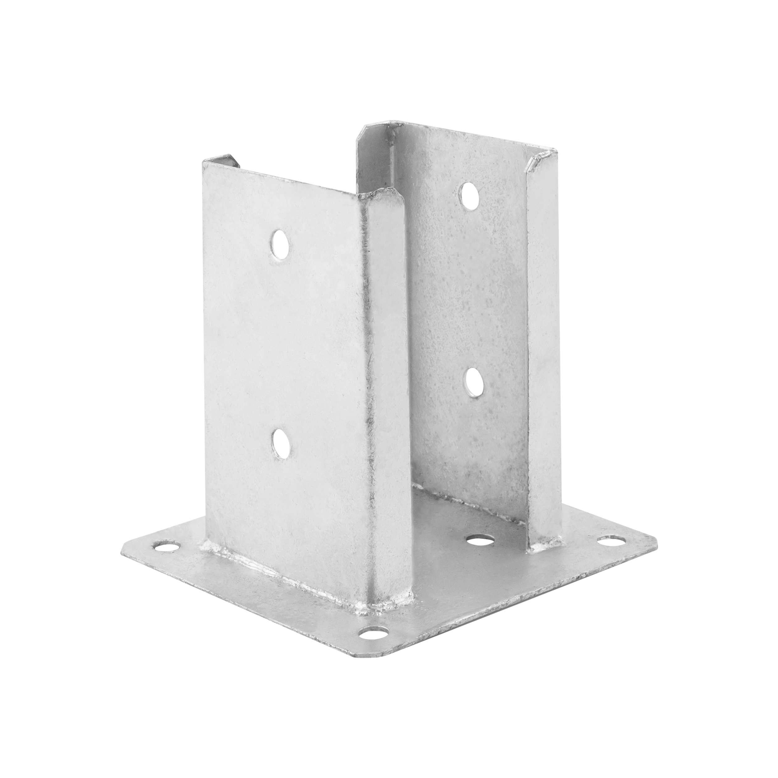 Podstawa słupa kotwa przykręcana podwójna z podstawą prostokątną - PSPD | 120 mm | Srebrny Podstawa słupa kotwa przykręcana podwójna z podstawą prostokątną - PSPD | 120 mm | Srebrny