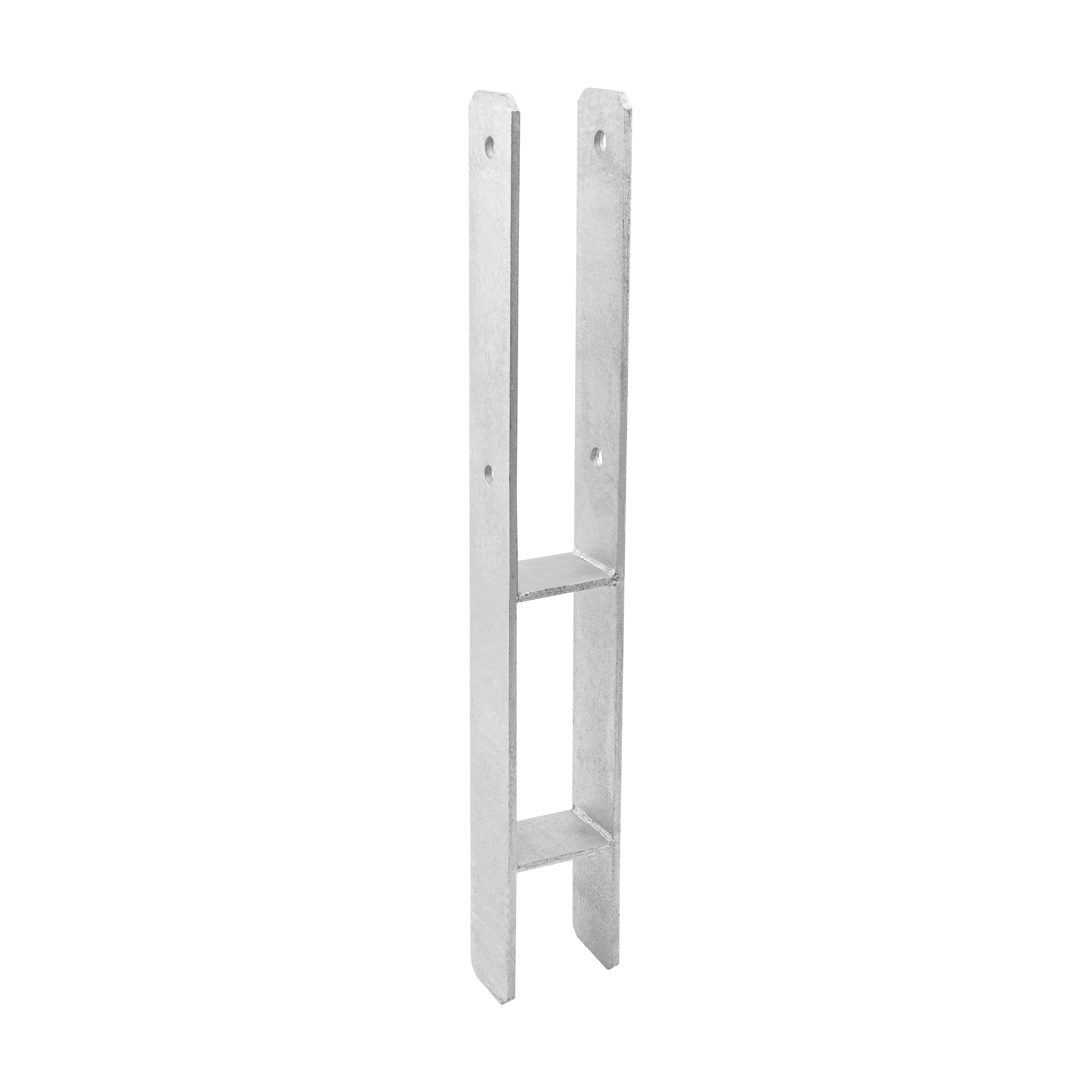 H Anker zum Einbetonieren zum Einmauern Pfostenanker Stützen Betonanker - PSH | 70x600 mm | feuerverzinkt Mastfuß Typ H zum Einbetten von PSH, 70x600 mm, 71x600x6,0 mm, in ein Elementset.