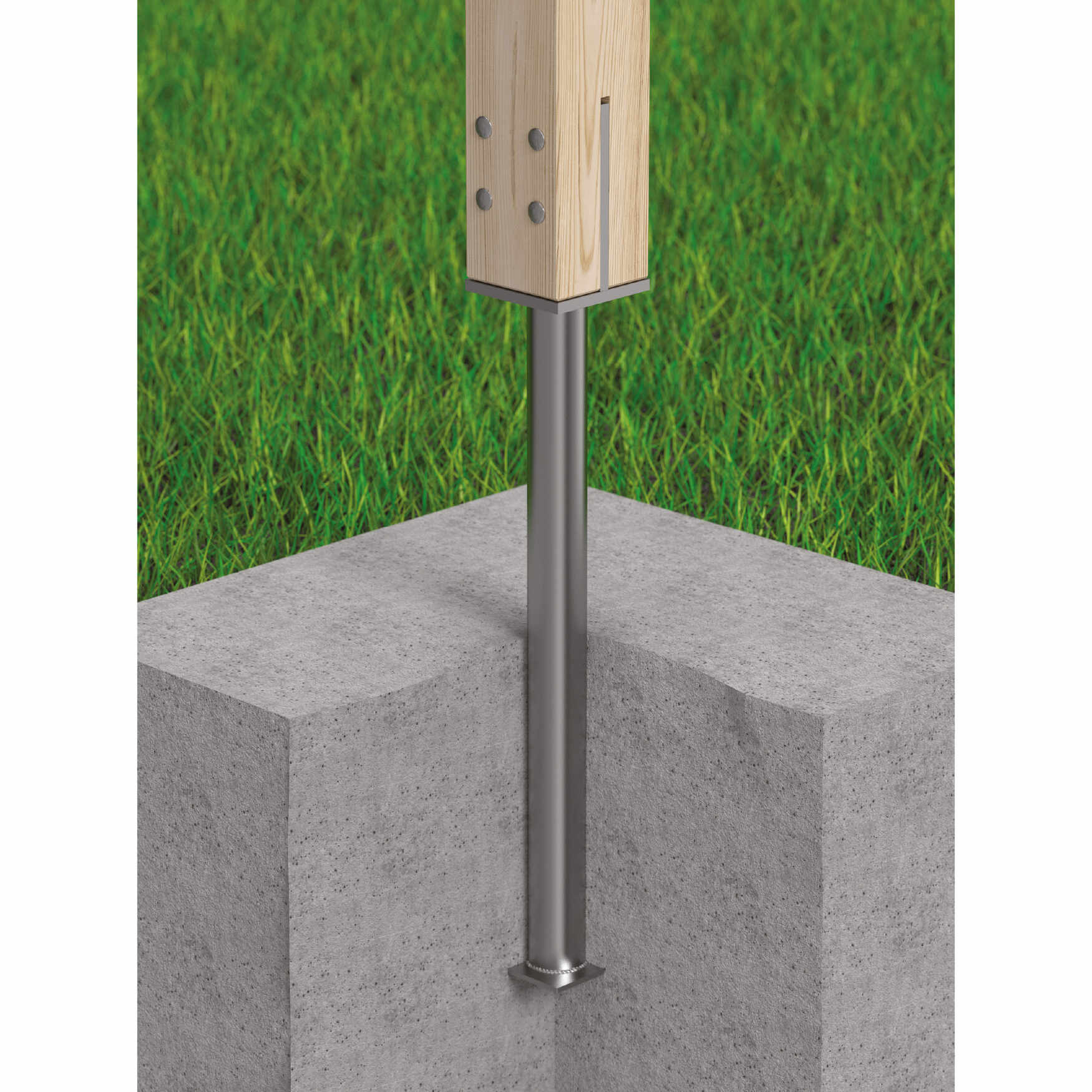 Podstawa słupa typu T wpuszczana długa rura - PSW 90 R500 | 90-120 mm | 641 mm Podstawa słupa typu T wpuszczana długa rura - PSW 90 R500 | 90-120 mm | 641 mm