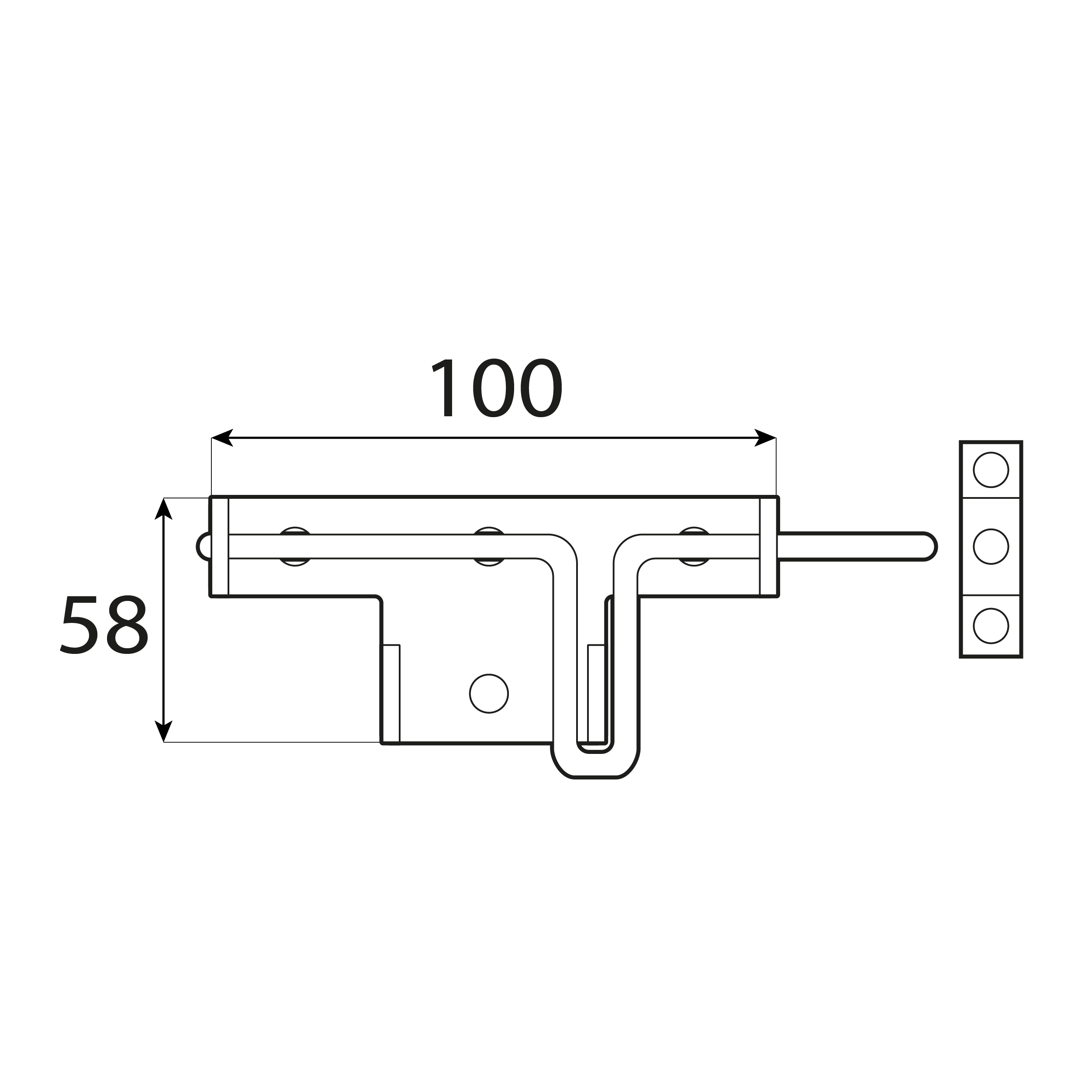 Zasuwka zamknięcie z ryglem okrągłym do furtek - WOK | Złoty | 100 mm Zasuwka zamknięcie z ryglem okrągłym do furtek - WOK | Złoty | 100 mm