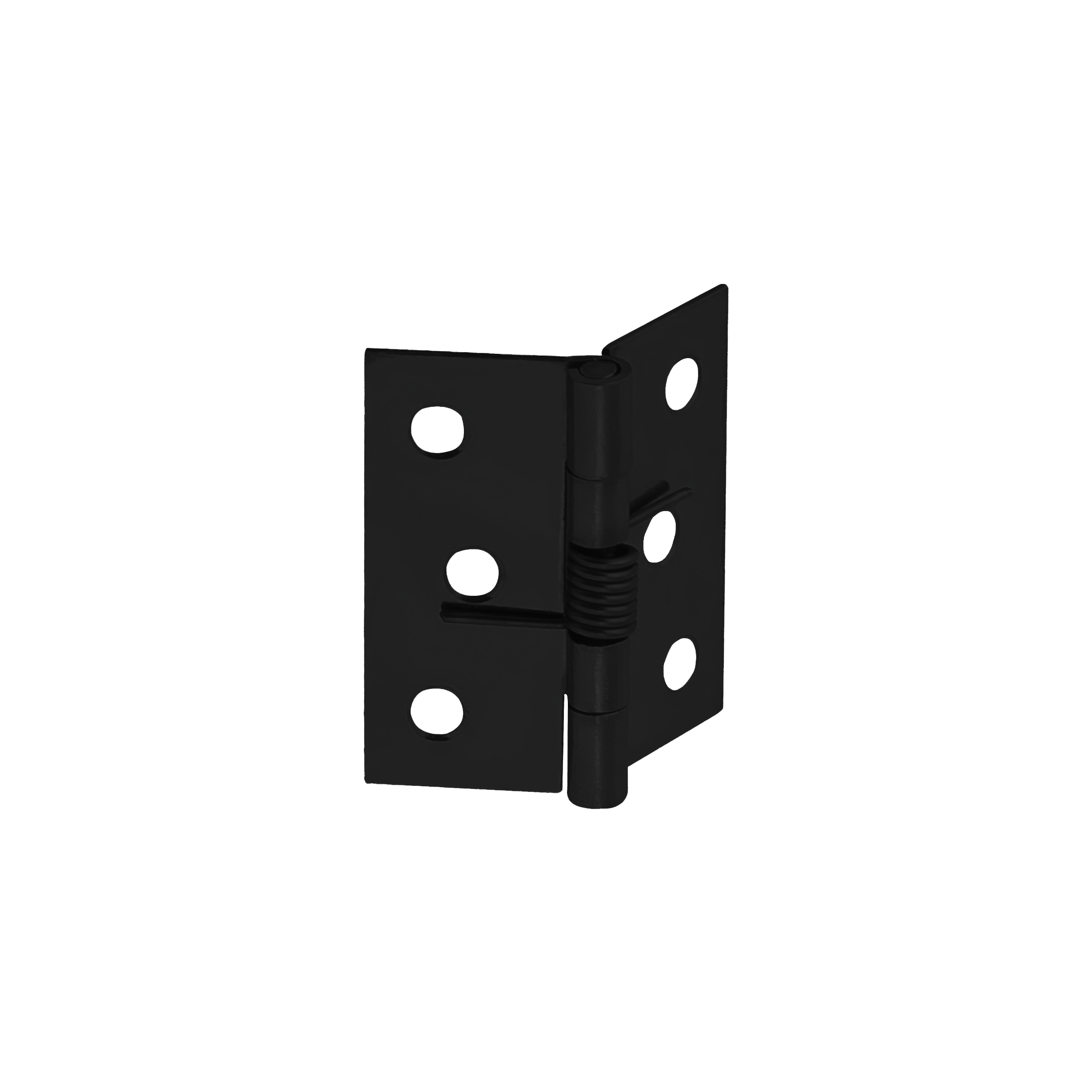 Federscharnier - ZSS | schwarz | 41x40 mm Selbstschließendes Flachbauscharnier mit Feder ZSS 40, 41 mm, schwarz, 40 mm, 40x41x1,0 mm.