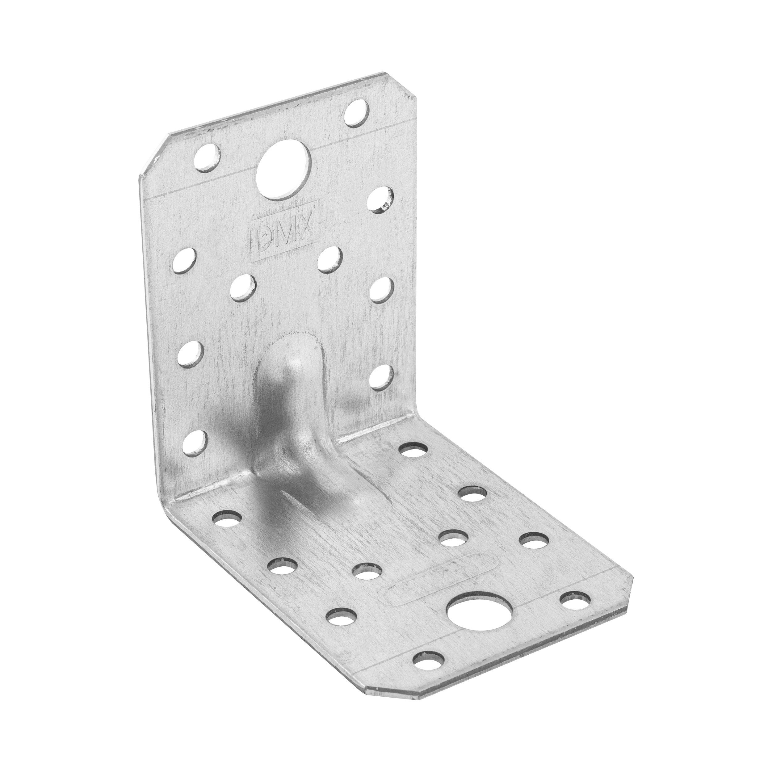 Kątownik ciesielski wzmocniony z przetłoczeniem - KPL 4 | 70x70x55 mm | 2 mm