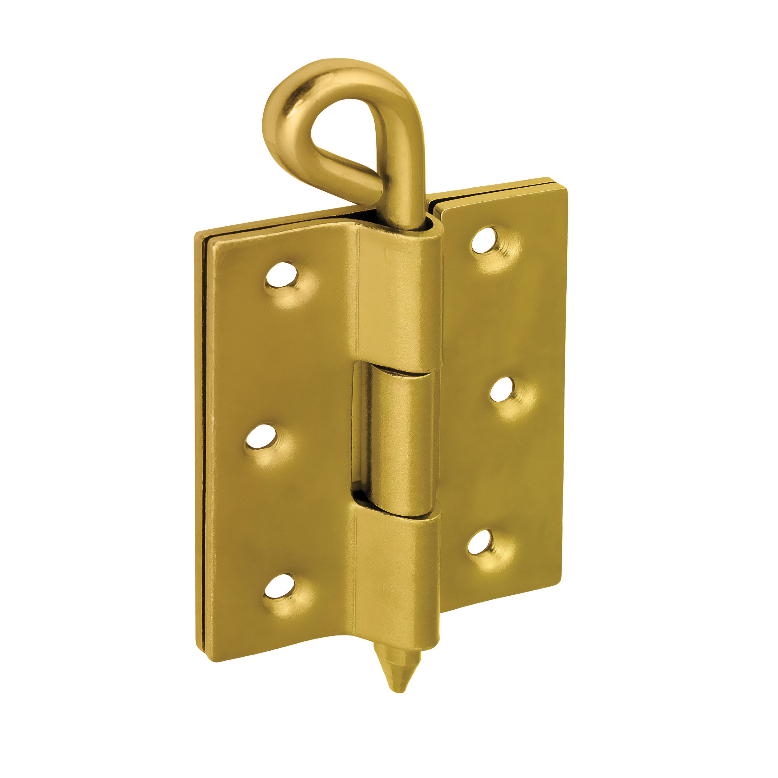 Zawias płaski budowlany splatany rozłączny - ZMS | złoty | 70x55 mm