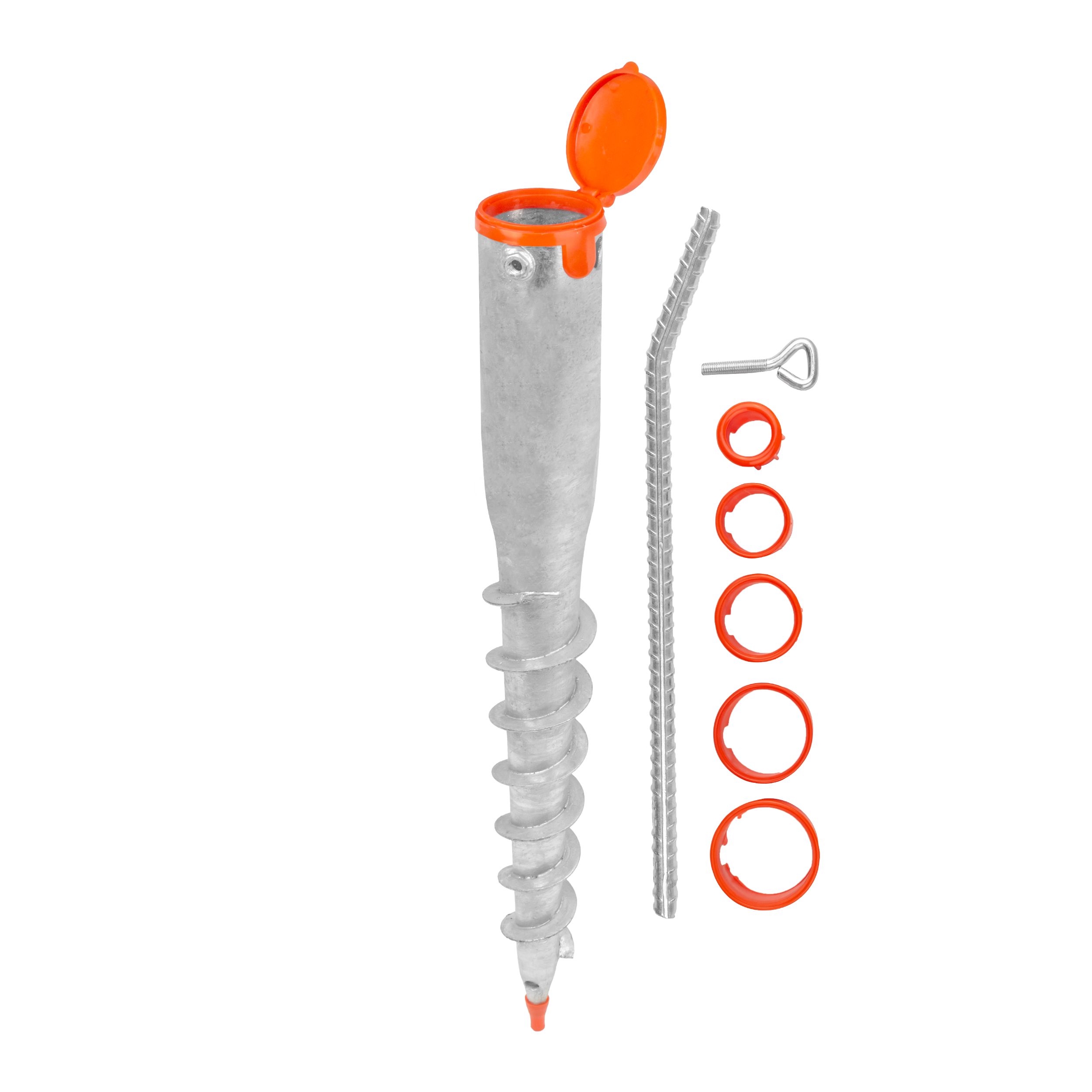 Podstawa wkręcana do ziemi do parasola suszarki - PWO | 68x550 Podstawa wkręcana do ziemi do parasola suszarki - PWO | 68x550