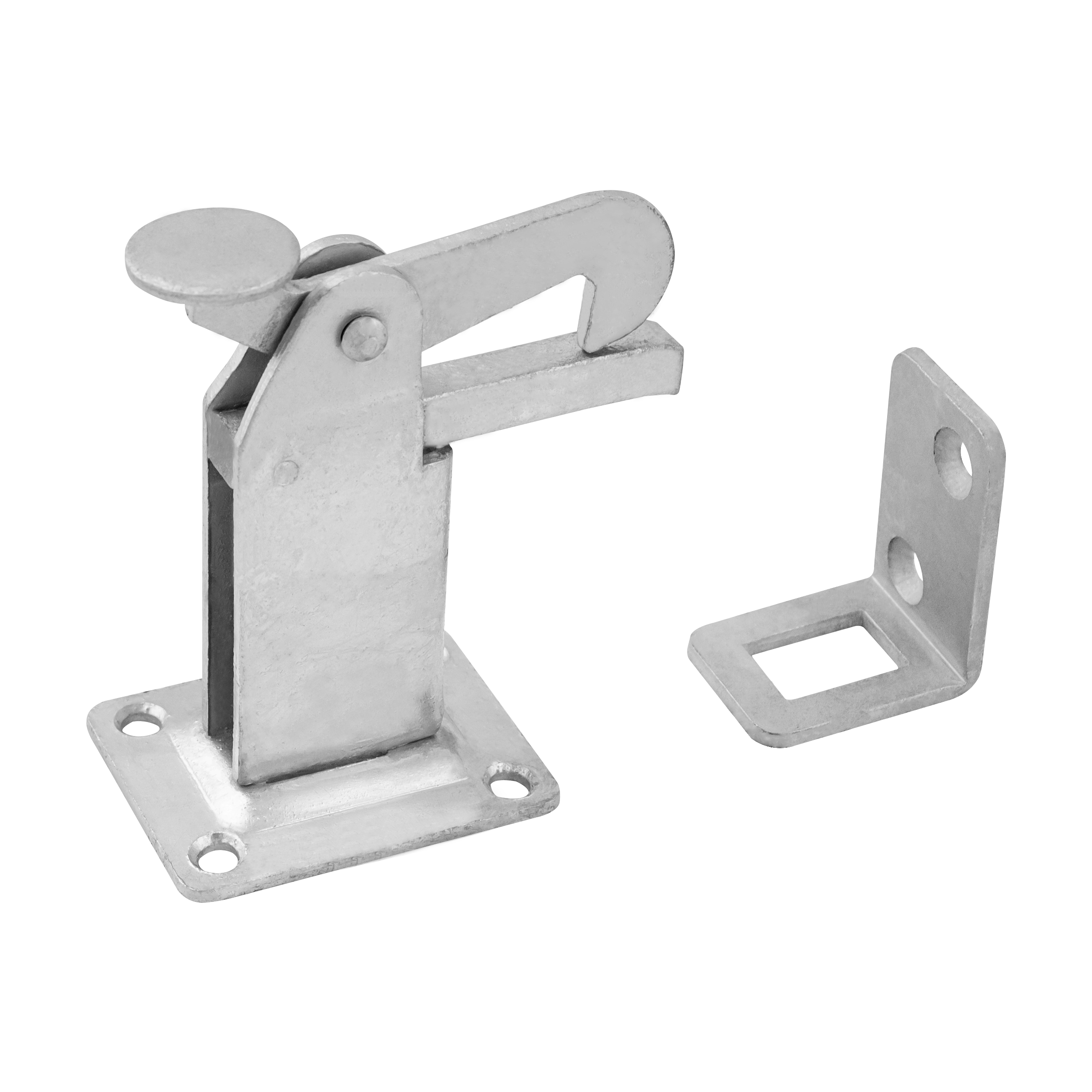 Torstopper Riegel - SBR | silber Torriegelstopper SBR, silber, S235 Baustahl, 65 mm.