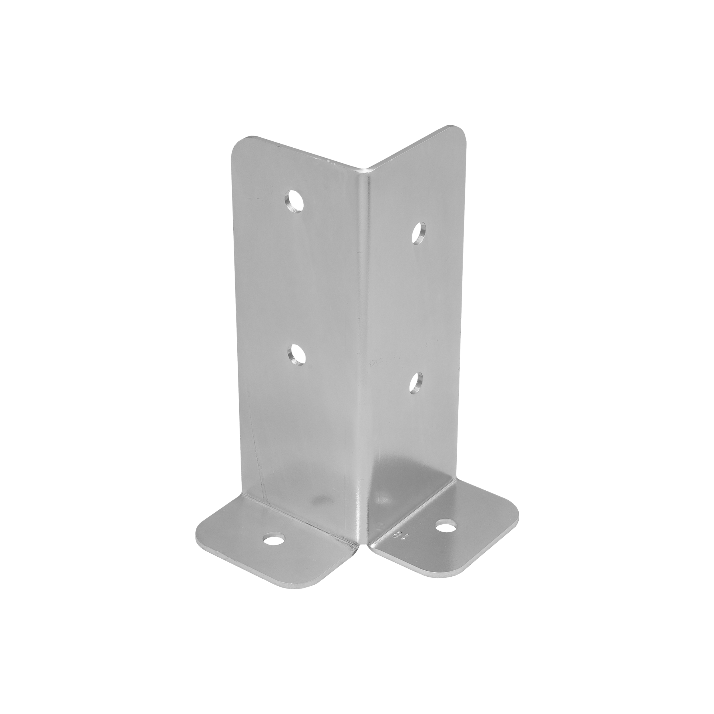 Podstawa słupa kotwa przykręcana narożna - PSB | 75-200 mm | Srebrny Podstawa słupa kotwa przykręcana narożna - PSB | 75-200 mm | Srebrny