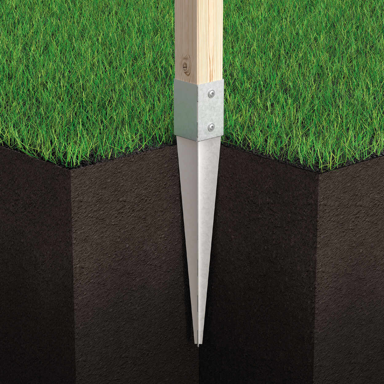 Podstawa słupa wbijana 120 mm - PSG 120/900 | 120 mm Podstawa słupa wbijana 120 mm - PSG 120/900 | 120 mm