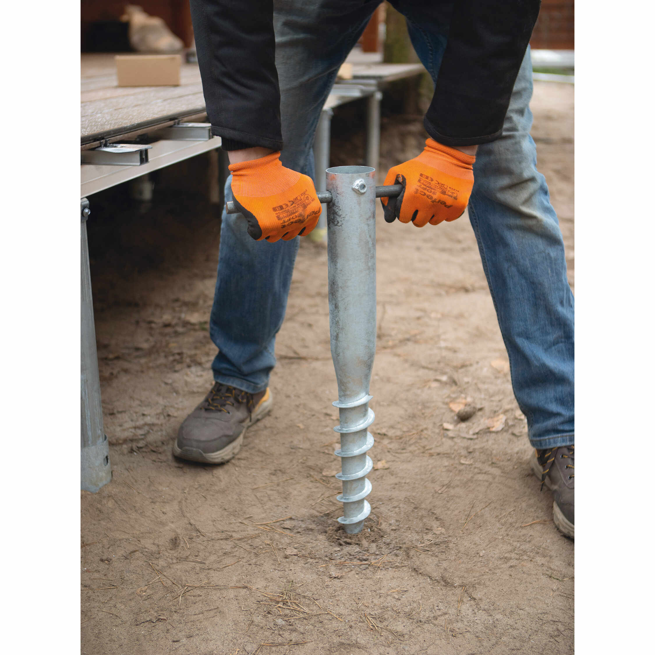 Podstawa słupa wkręcana do gruntu do dużych konstrukcji - PWG | 89x1000 mm Podstawa słupa wkręcana do gruntu do dużych konstrukcji - PWG | 89x1000 mm