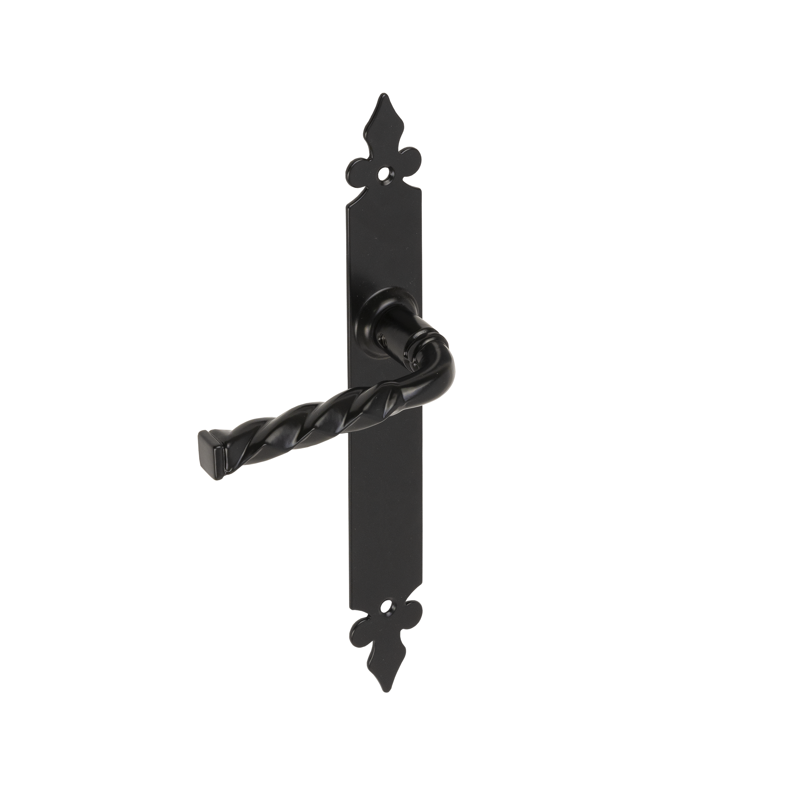 Türgriff ohne Loch universal für Tür und Gartentor - WHB | schwarz | 270 mm Universalgriff ohne Loch für WHB-Schlupftüren, schwarz, 270 mm, DC01-Baustahl.