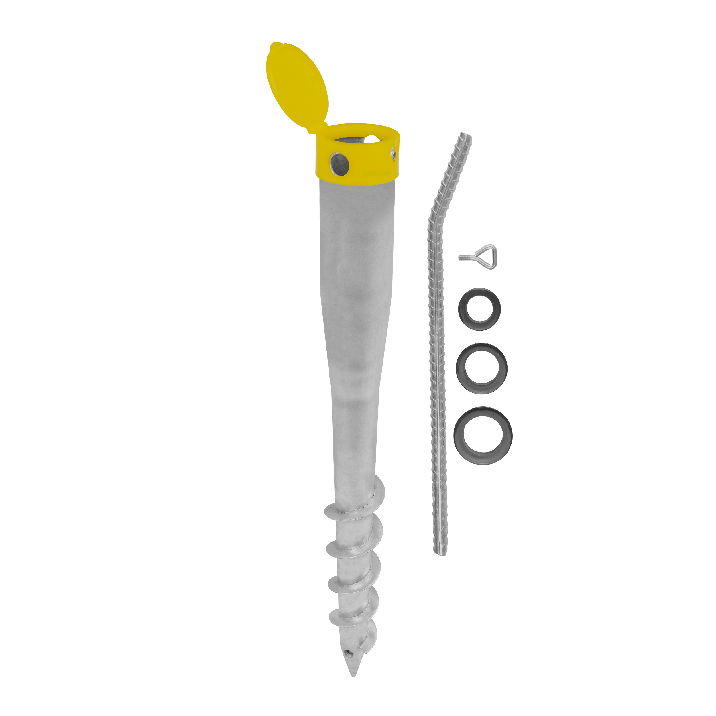 Podstawa wkręcana do ziemi do parasola suszarki - PWO | 60x550 Podstawa wkręcana do ziemi do parasola suszarki - PWO | 60x550