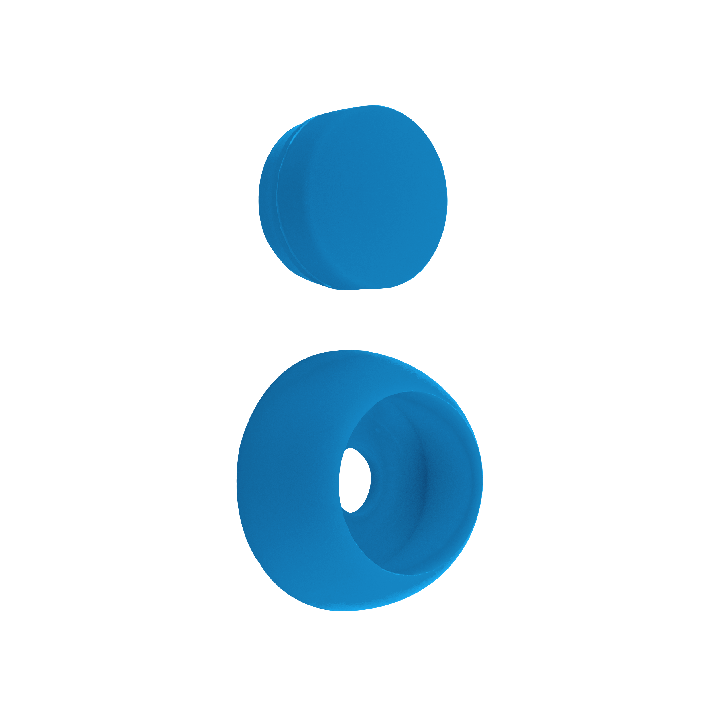 Sechskant-Schraubverschluss GHZ 2, blau, 4 Stück, PE-Material, inkl.