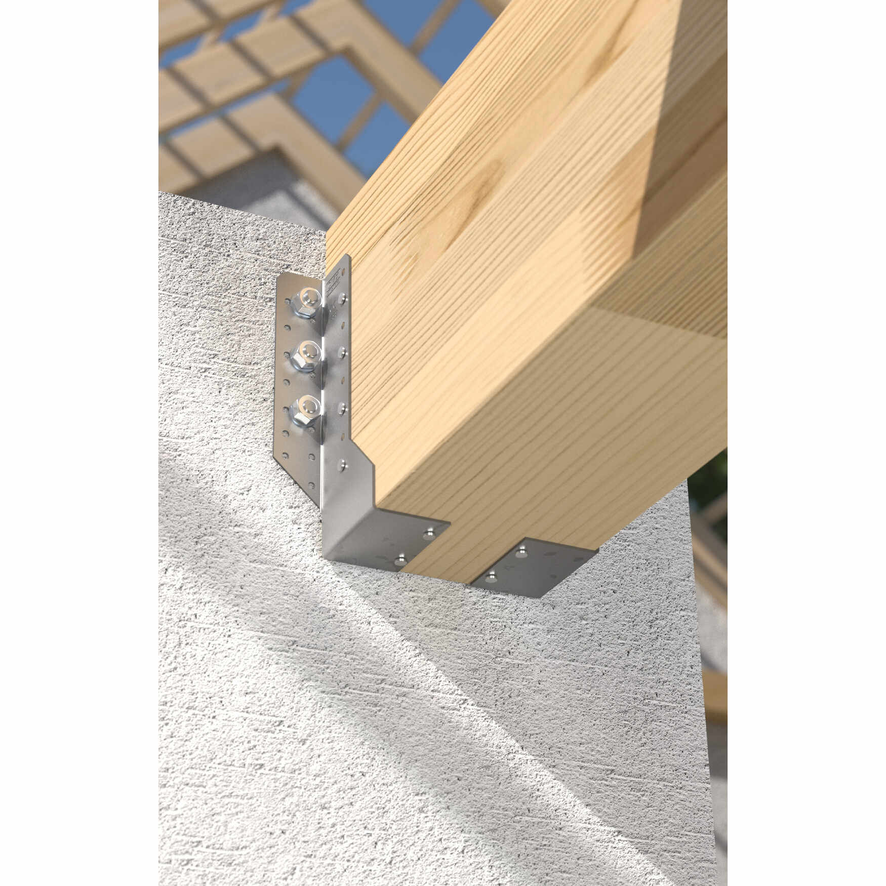 Balkenschuh leicht für Holzlatten Balkenträger Trägerschuh feuerverzinkt - WL 5 | 25x77x45 mm Lichtbalkenaufhänger WL 5, 25x77x45 mm, 25x77x45x1,0 mm, DX51D Baustahl, Silber 3.