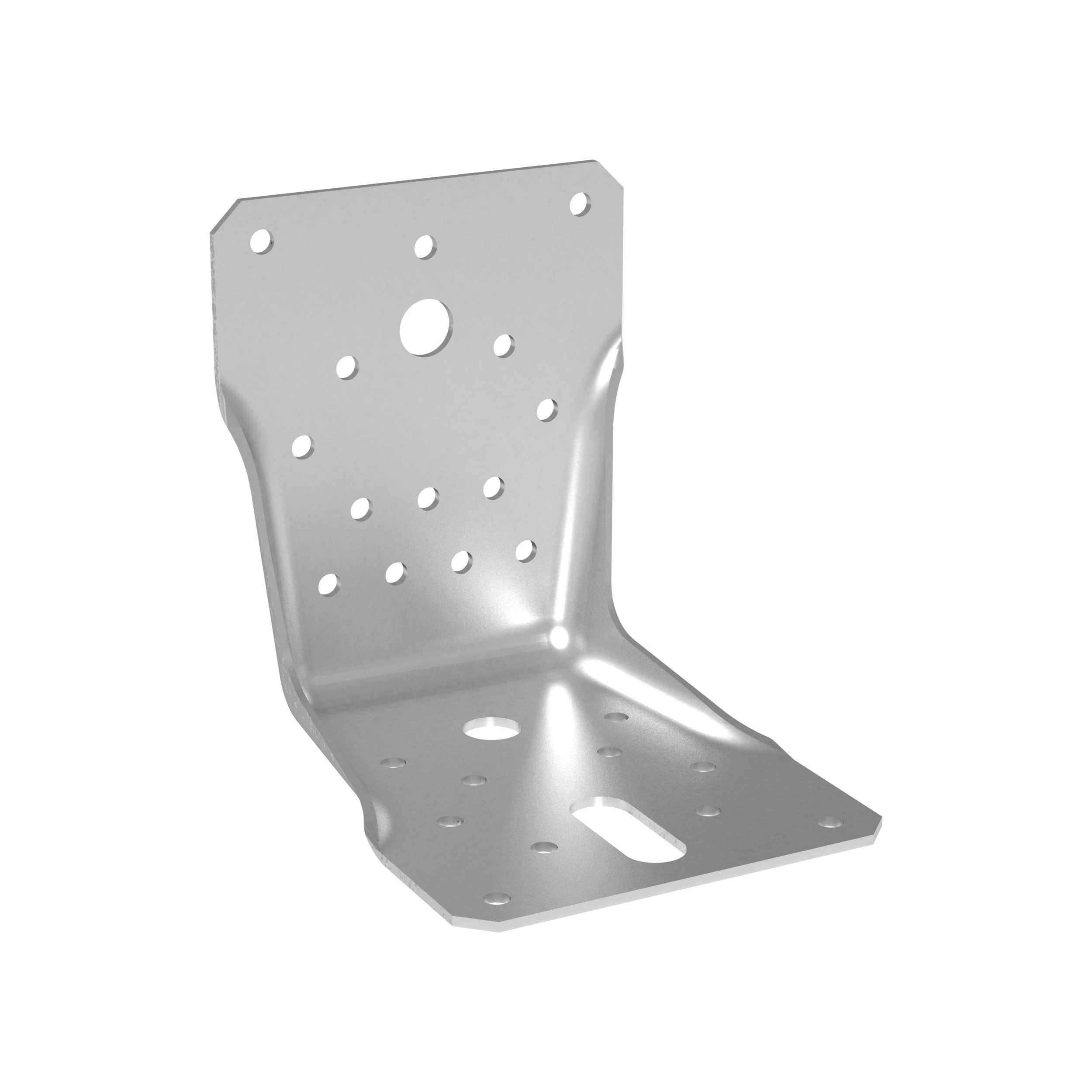 Kątownik ciesielski wzmocniony przetłoczony dwustronnie - LBS 105 | 105x105x90 mm | 2 mm