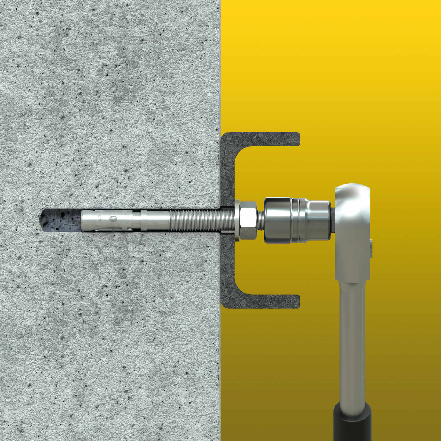 Kotwy mechaniczne pierścieniowe do betonu - PBK | M12 x 100 mm | Srebrny | 25 szt