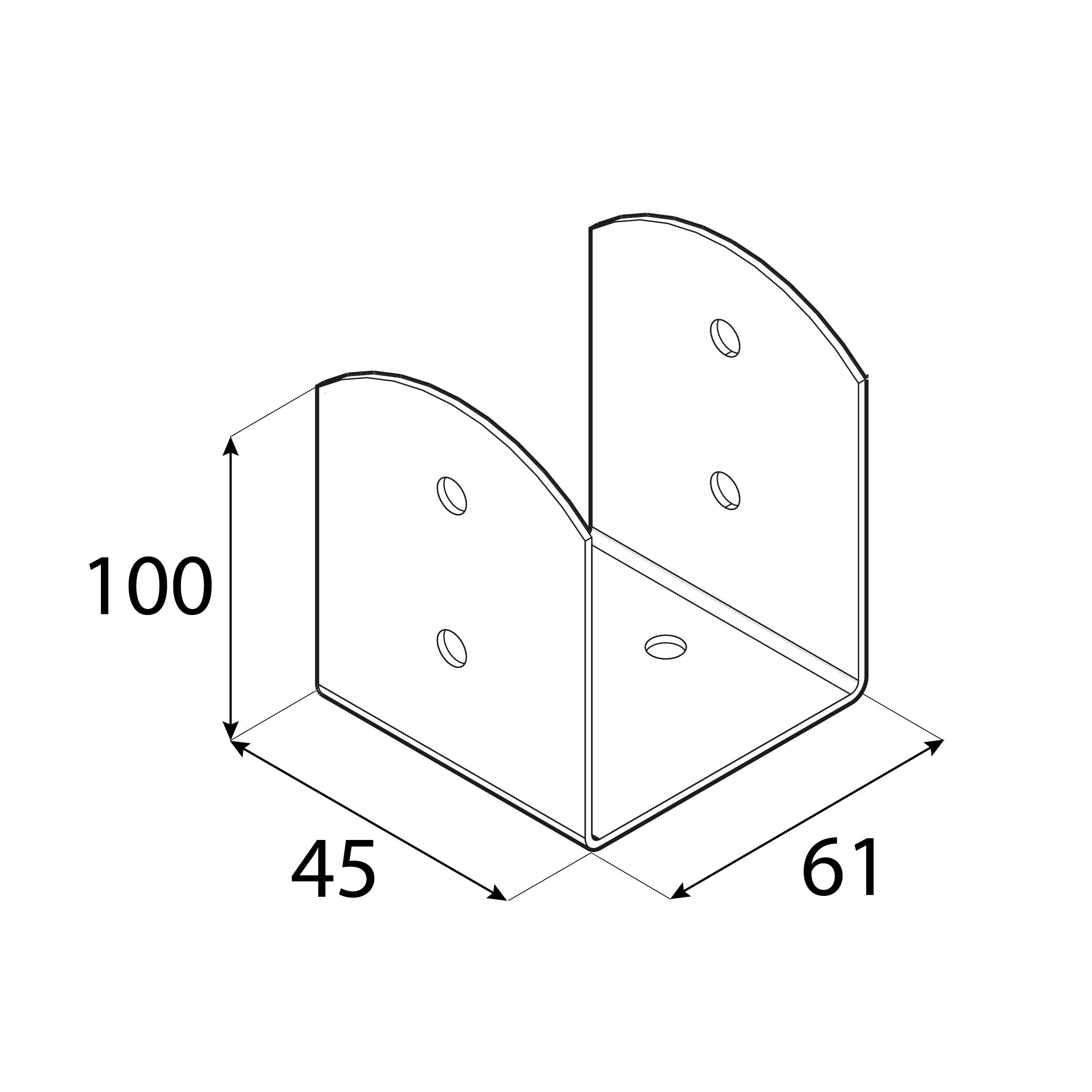 Podstawa słupa kotwa przykręcana do betonu typ U lekka - PSOL | 60 mm | Srebrny Podstawa słupa kotwa przykręcana do betonu typ U lekka - PSOL | 60 mm | Srebrny