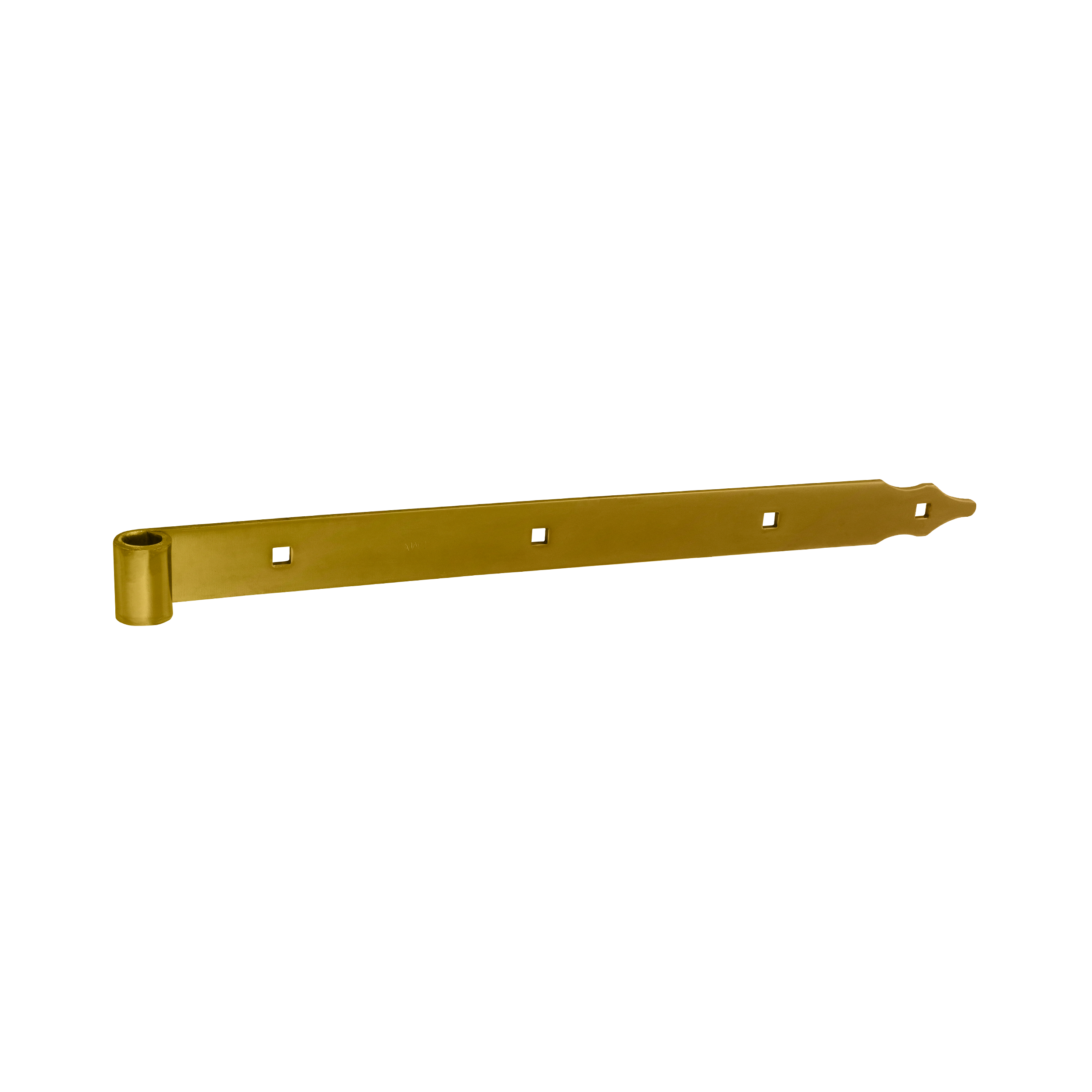 Ladenband für Tore - ZP | verzinkt | 500 mm | fi 16 mm Bandscharnier für Tore ZP 500/16, 500 mm, gold, 16 mm, 500x40x5,0 mm.