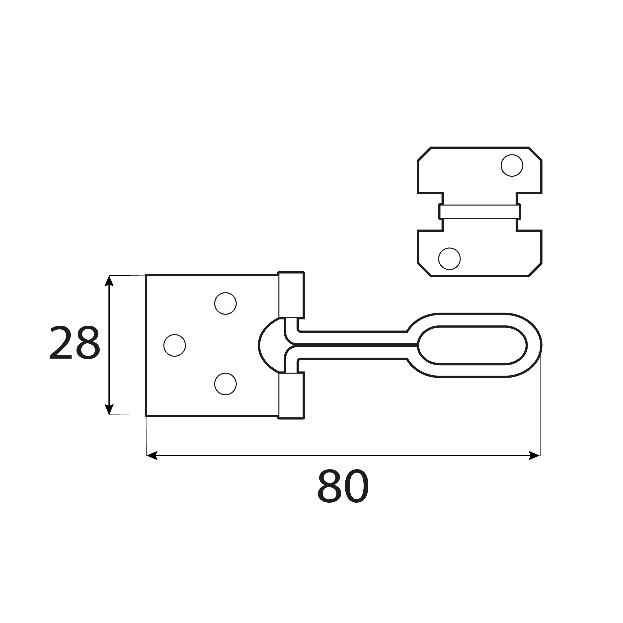 Zamknięcie wrzeciądz z drutu - ZWD | Czarny | 80 mm Zamknięcie wrzeciądz z drutu - ZWD | Czarny | 80 mm