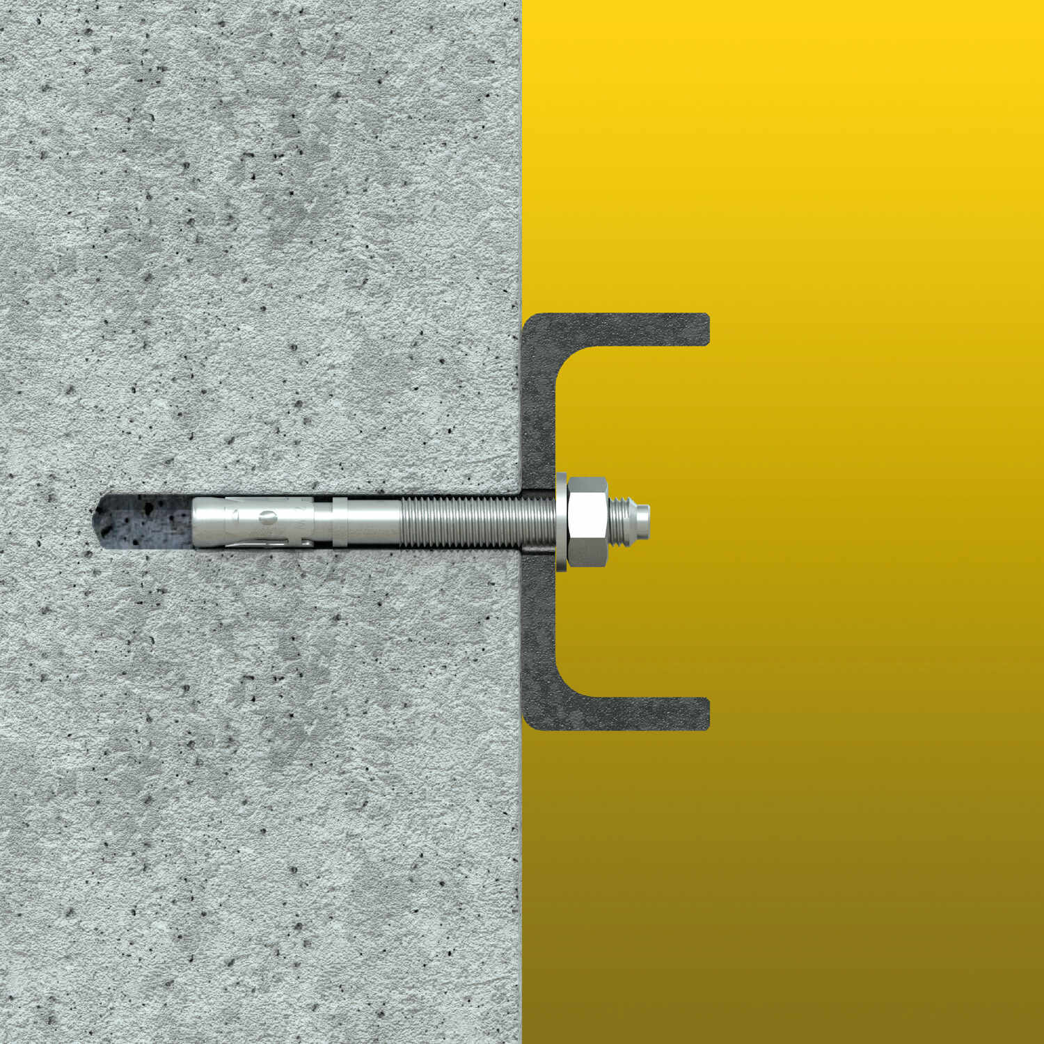 Bolzenanker Beton Sechskantkopf - PBK | M10 x 170 mm | verzinkt | 25 Stk. Mechanische Ringanker für PBK-Beton, M10x170 mm, silber, 25 Stk., gehärteter Kohlenstoffstahl.