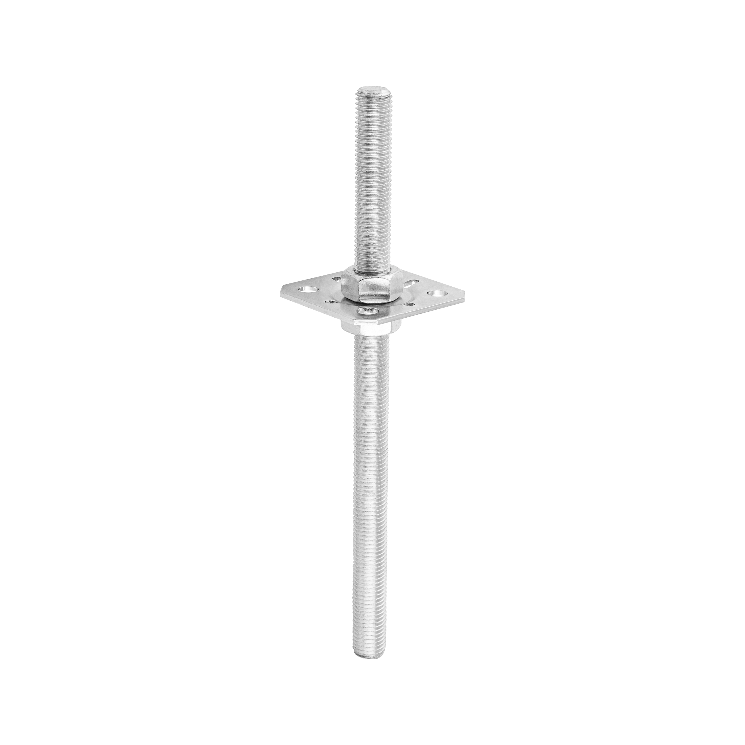 Podstawa słupa kotwa do betonu płaska regulowana gwintowana - PPSR | 80-90 mm