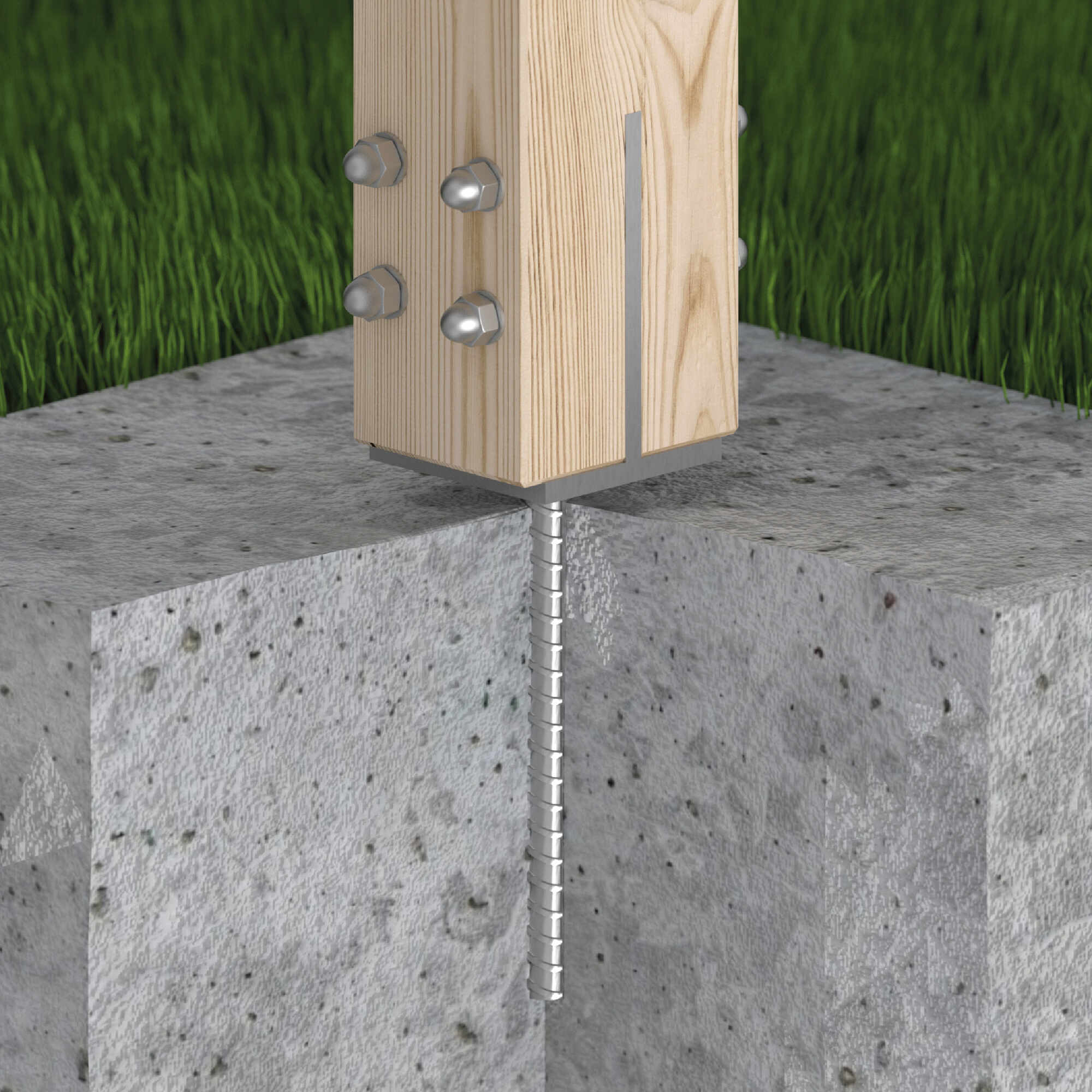 Podstawa słupa typu T wpuszczana - PSW | 90 mm Podstawa słupa typu T wpuszczana - PSW | 90 mm