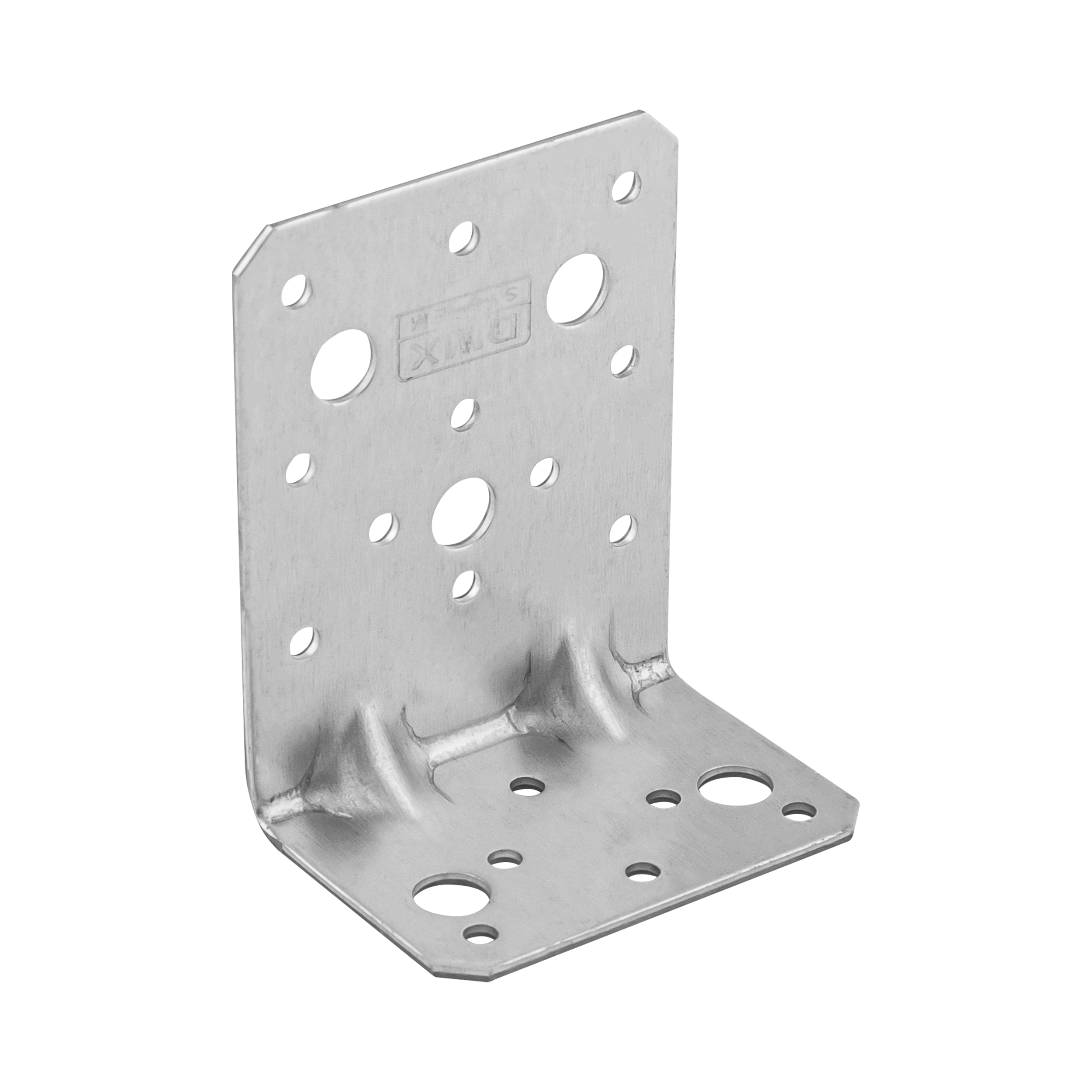 Schwerlastwinkel mit Sicke Winkelverbinder Holzverbinder feuerverzinkt - KPK 12 | 95x53x75 mm | 2,5 mm Verstärkter Zimmermannswinkel mit Prägung KPK 12, 95x53x75 mm, 2,5 mm, 95x53x75x2,5 mm, Silber, DX51D-Baustahl, im Elementsatz enthalten.