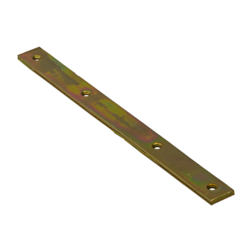 Flachverbinder schmal universal Lochplatte Verbindungsblech - LW 7 | 293x25 mm | 20 Stück | Gold Schmaler Universal-Stahlverbinder LW 7, 293x25 mm, 20 Stk., 293x25x5,0 mm, Gold, S235 Baustahl 2.