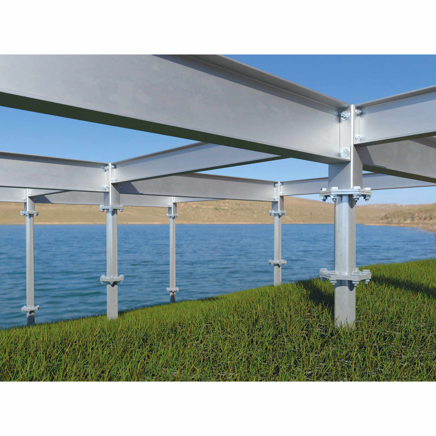 Podstawa słupa wkręcana do gruntu do dużych konstrukcji - PWM | 76x1600 mm Podstawa słupa wkręcana do gruntu do dużych konstrukcji - PWM | 76x1600 mm