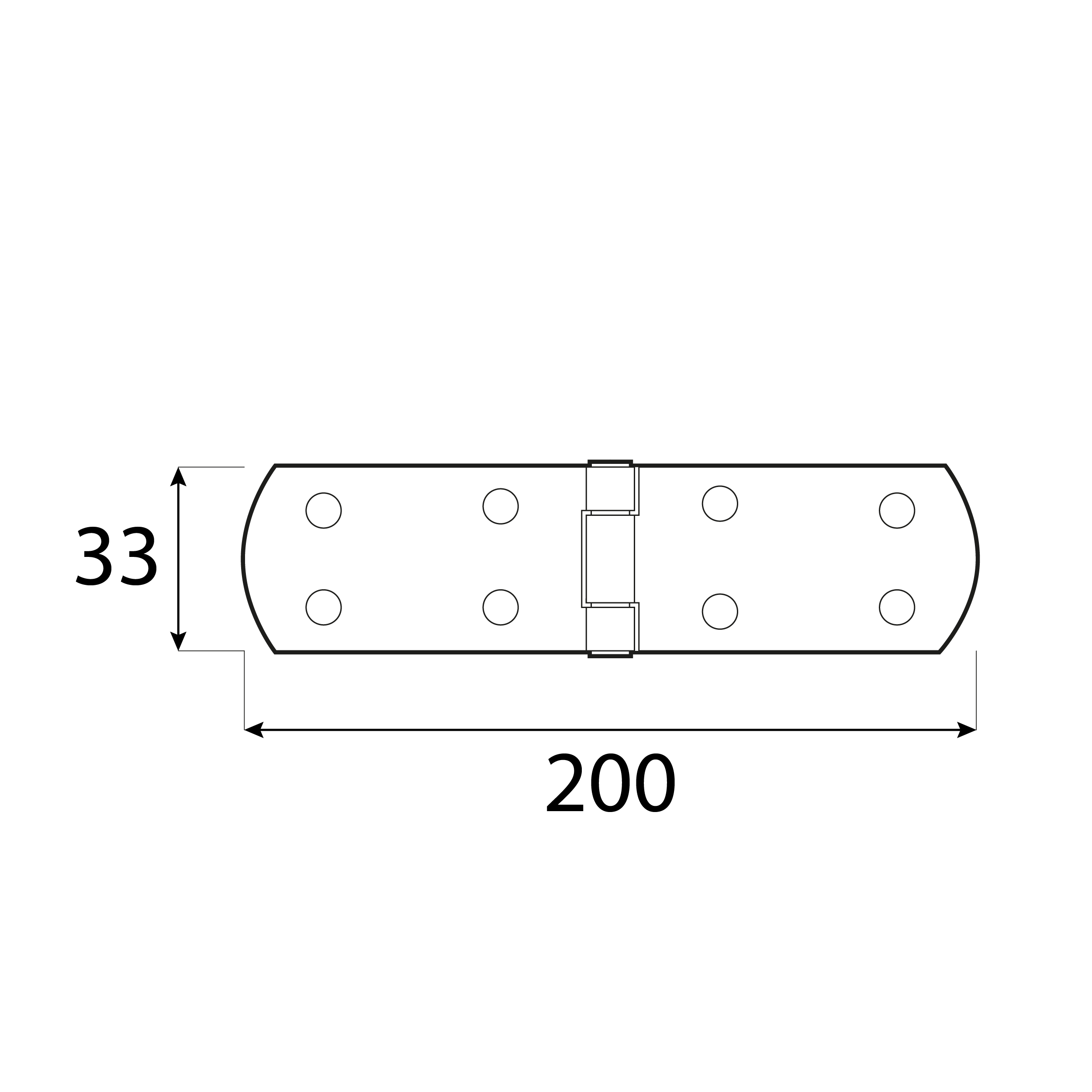 Zawias francuski pasowy płaski do drzwi i okiennic - ZF 200 | 200 mm | Złoty | 33 mm Zawias francuski pasowy płaski do drzwi i okiennic - ZF 200 | 200 mm | Złoty | 33 mm