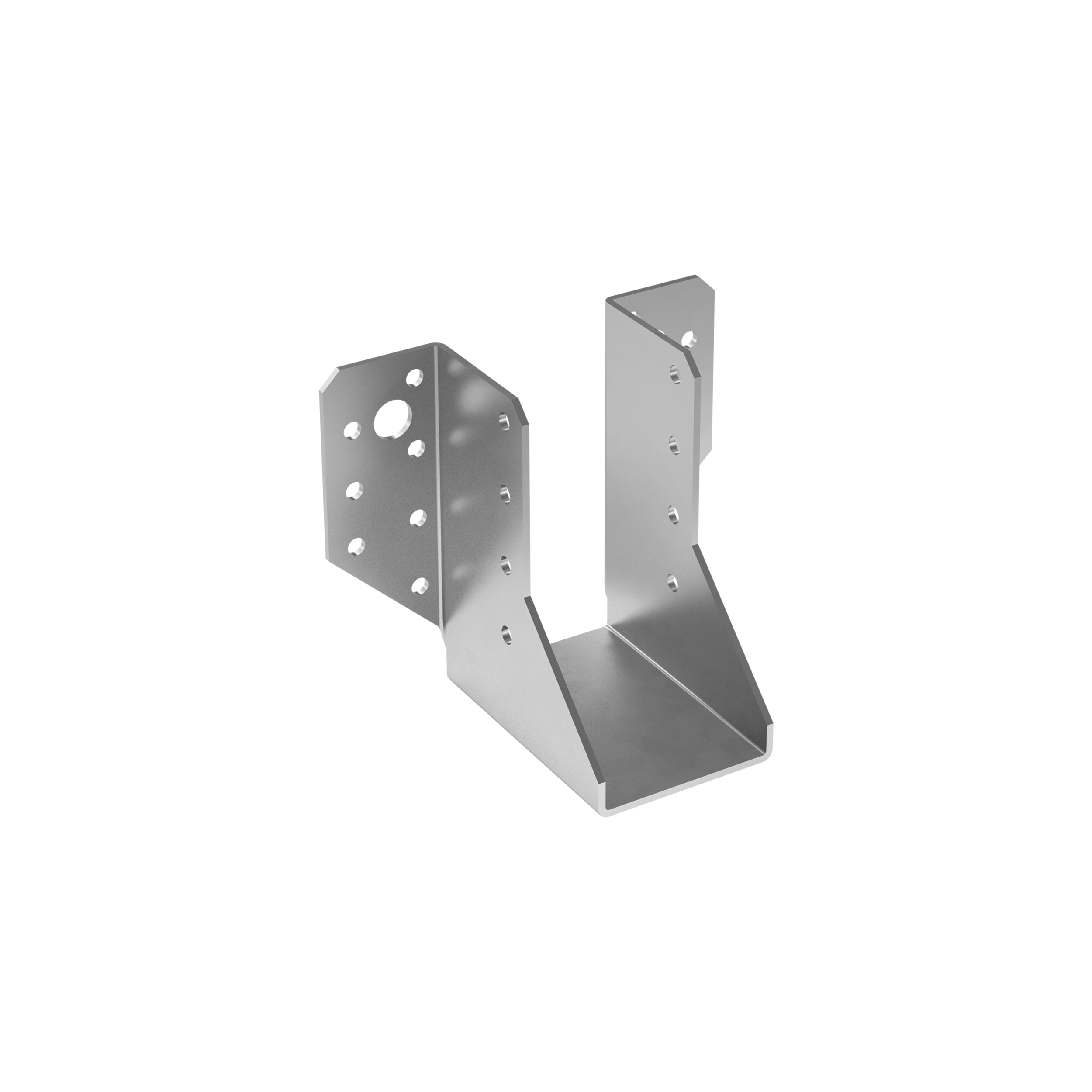 Balkenschuh Balkenträger Trägerschuh Holzverbinder - WB 52 | 48x96x75 mm | feuerverzinkt Balkenaufhänger Holzbalkenhalter WB 52, 48x96x75 mm, silber, 48x96x75x2,0 mm, DX51D Baustahl, Satz Elemente.