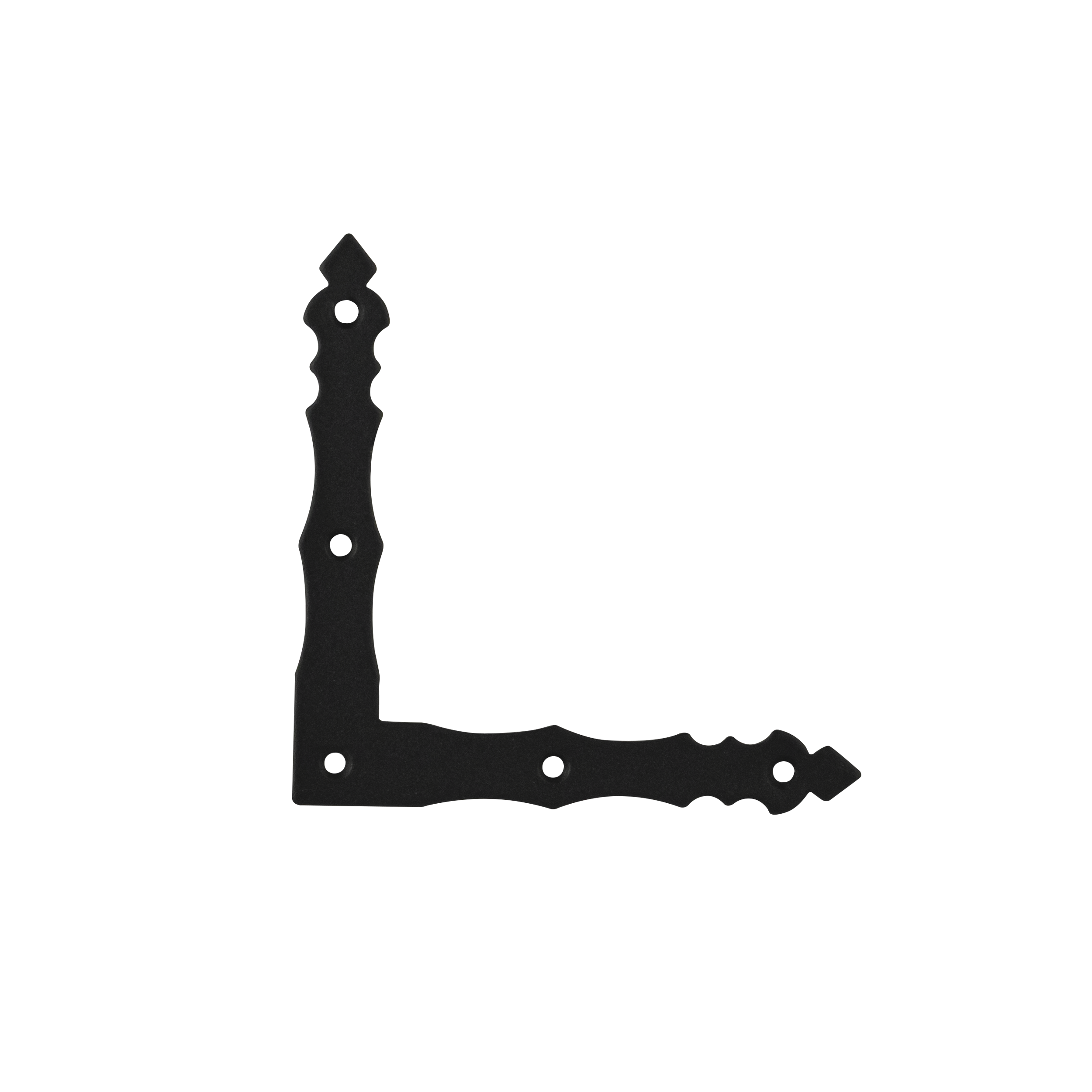 Narożnik okienny montażowy ozdobny - NAD 8 | 100x15 mm | 2 mm | Czarny