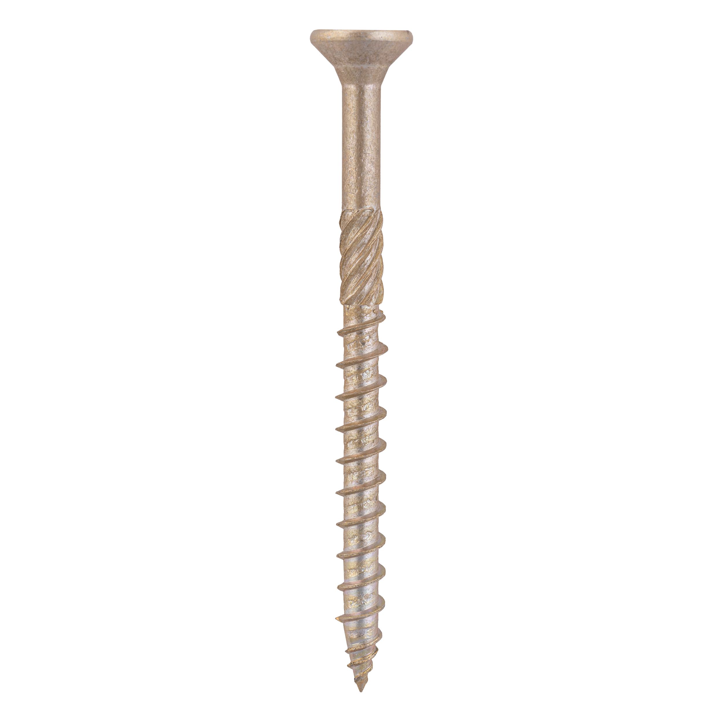 Holzbauschrauben Senkkopf TORX Teilgewinde - CS | 8 x 100 mm | gelb verzinkt | 100 Stk. TORX CS konische Zimmermannsschrauben fĂŒr Holz, 8x100 mm, Gold, 100 Stk., 8x100 mm.