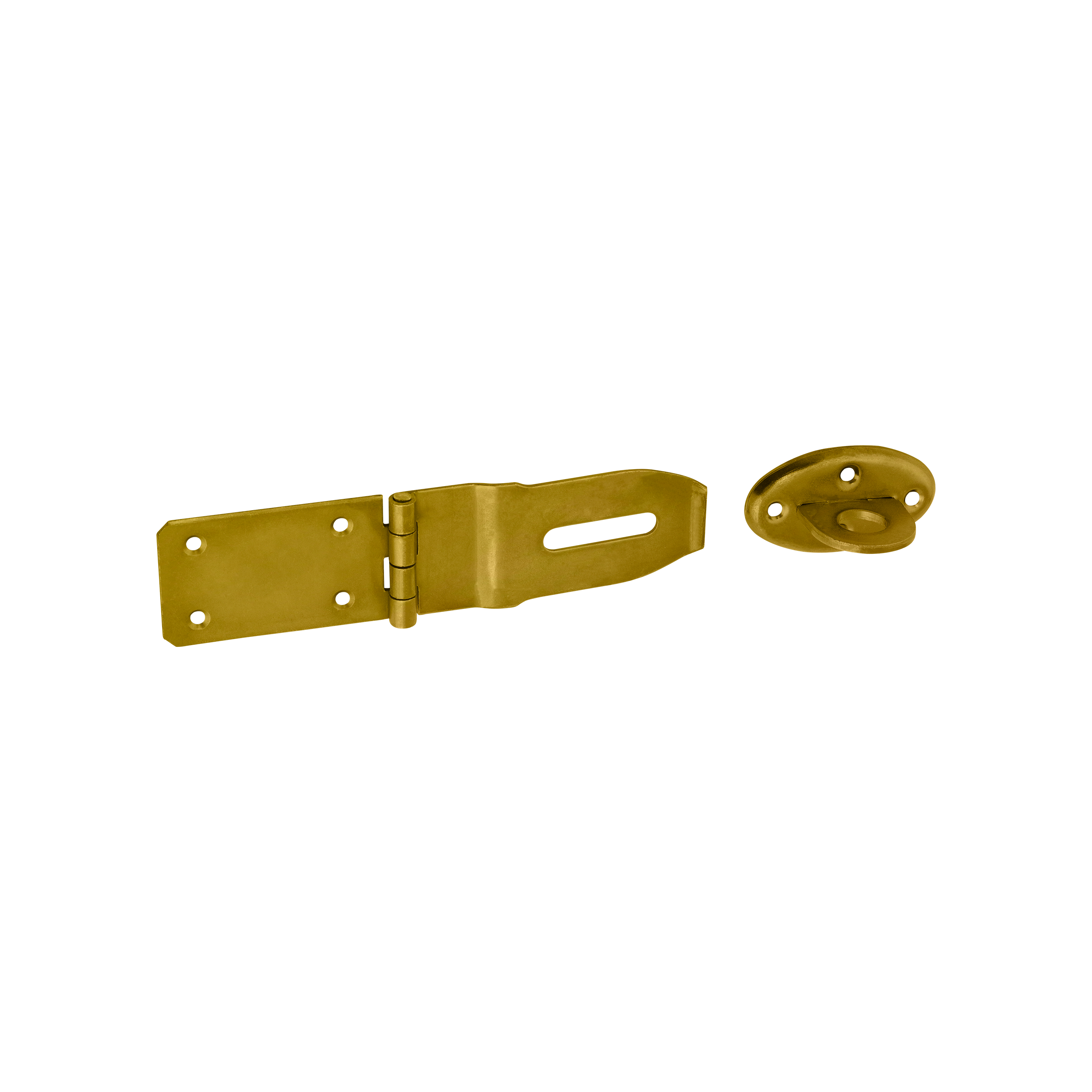 Gerade Überfalle für Tore - ZZP | verzinkt | 90 mm Scharnier mit geradem Schloss ZZP, Gold, 80 mm, 90x80x45x1,5 mm, DC01-Baustahl.