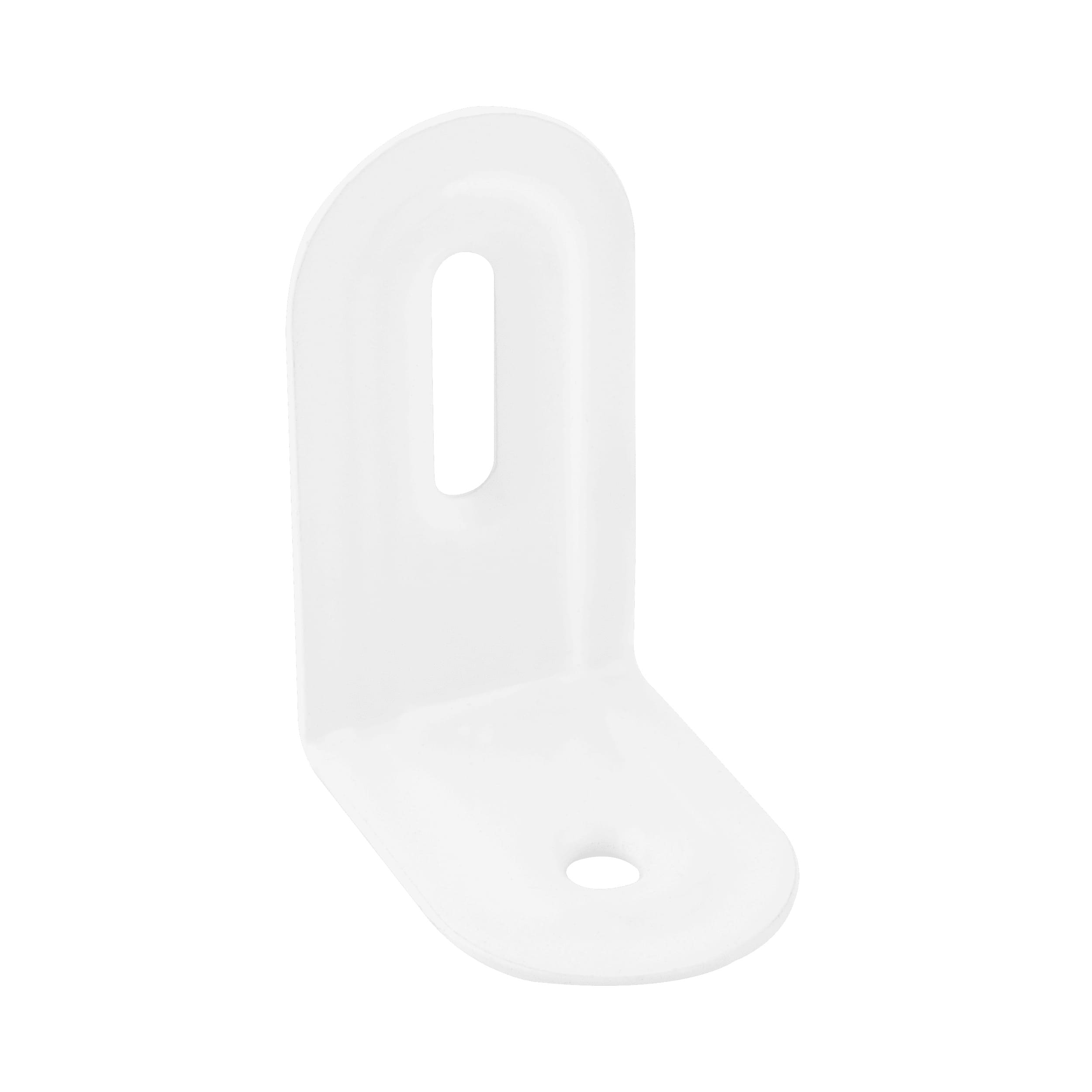 Kątownik montażowy stalowy z regulacją - FKS 2 BI | 40x28x22 mm | Biały