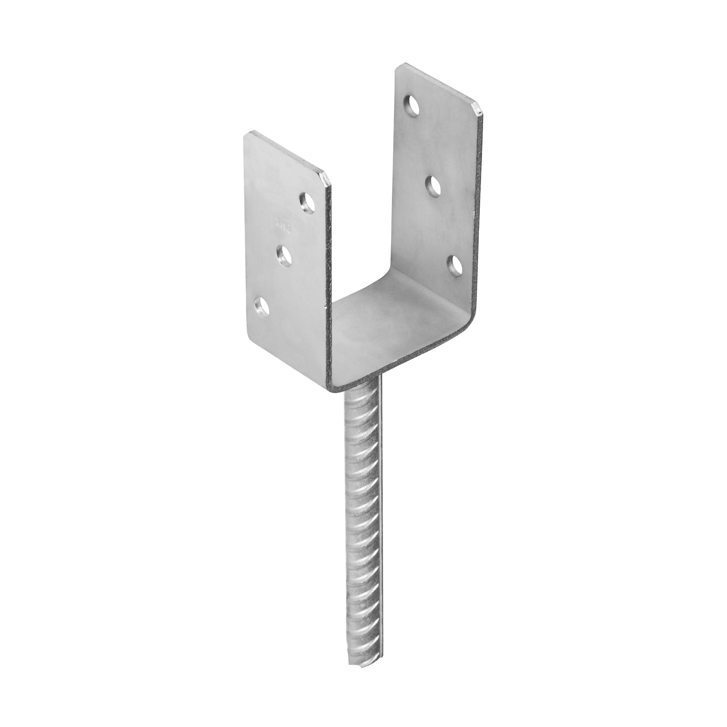 U Pfostenträger zum Einbetonieren Pfostenanker Stützen Betonanker - PS | 90 mm | verzinkt Mastfuß-Betonanker Typ U PS, 90 mm, silber galvanisiertes Zink, 91x120x60x4,0 mm, Satz Elemente.