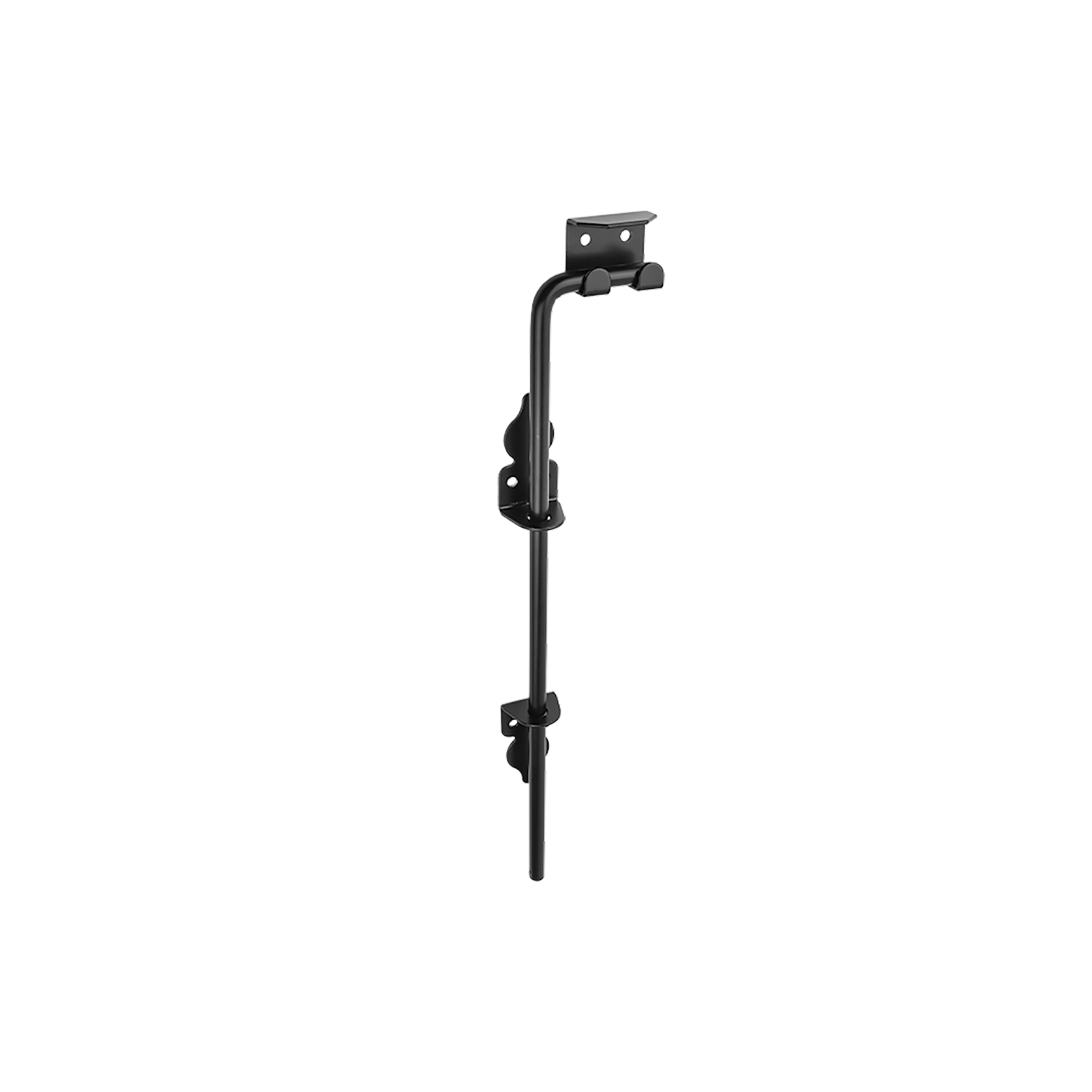 Runder Torriegel für Tor Bolzenriegel - WOT | schwarz | 450 mm Runder Riegel für das WOT-Tor, schwarz, 450 mm, 450 x 41 x 2,5 mm, DC01-Baustahl.