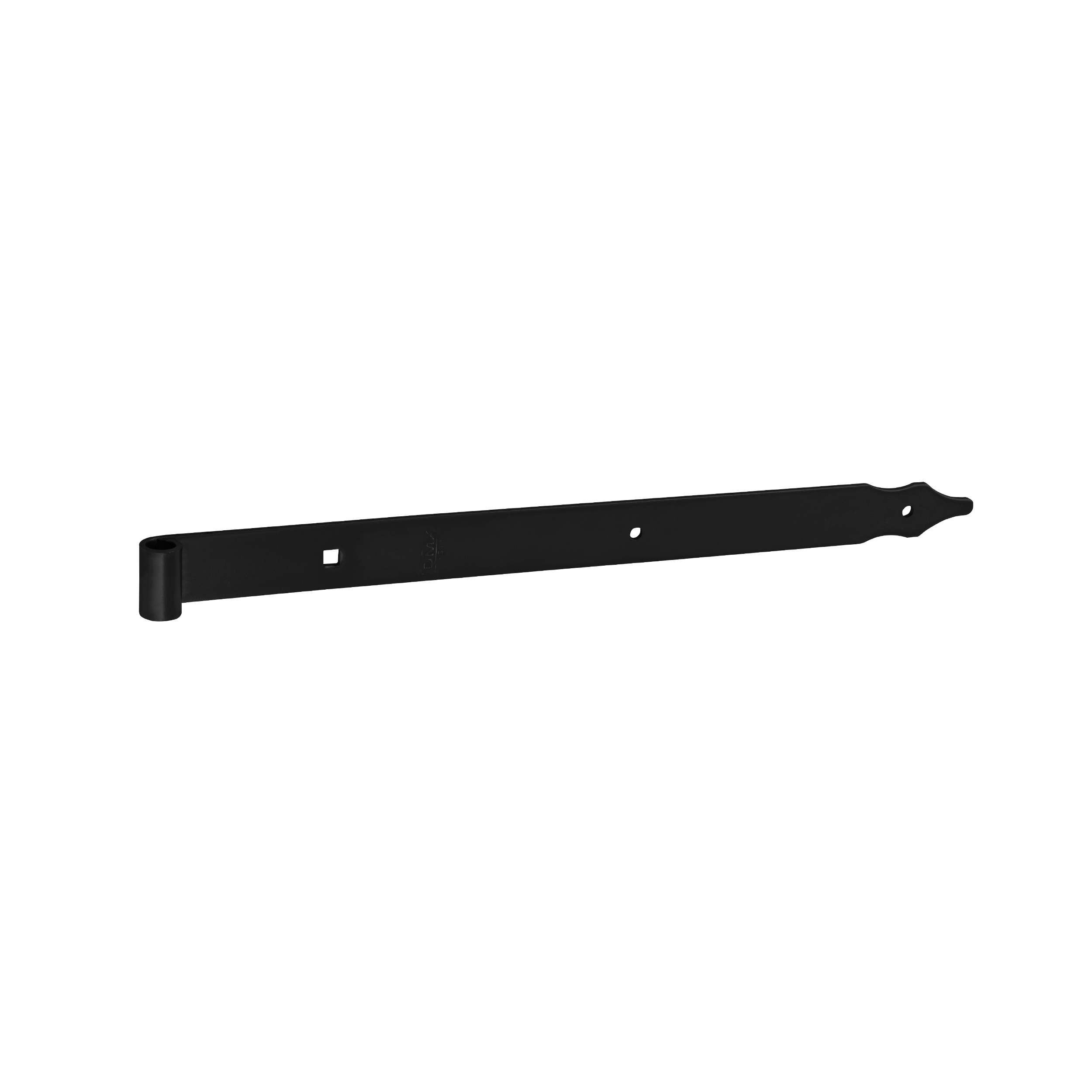 Ladenband für Tore - ZP | schwarz | 400 mm | fi 10 mm Bandscharnier für Tore ZP 400/10, 400 mm, schwarz, 10 mm, 400x30x3,0 mm.