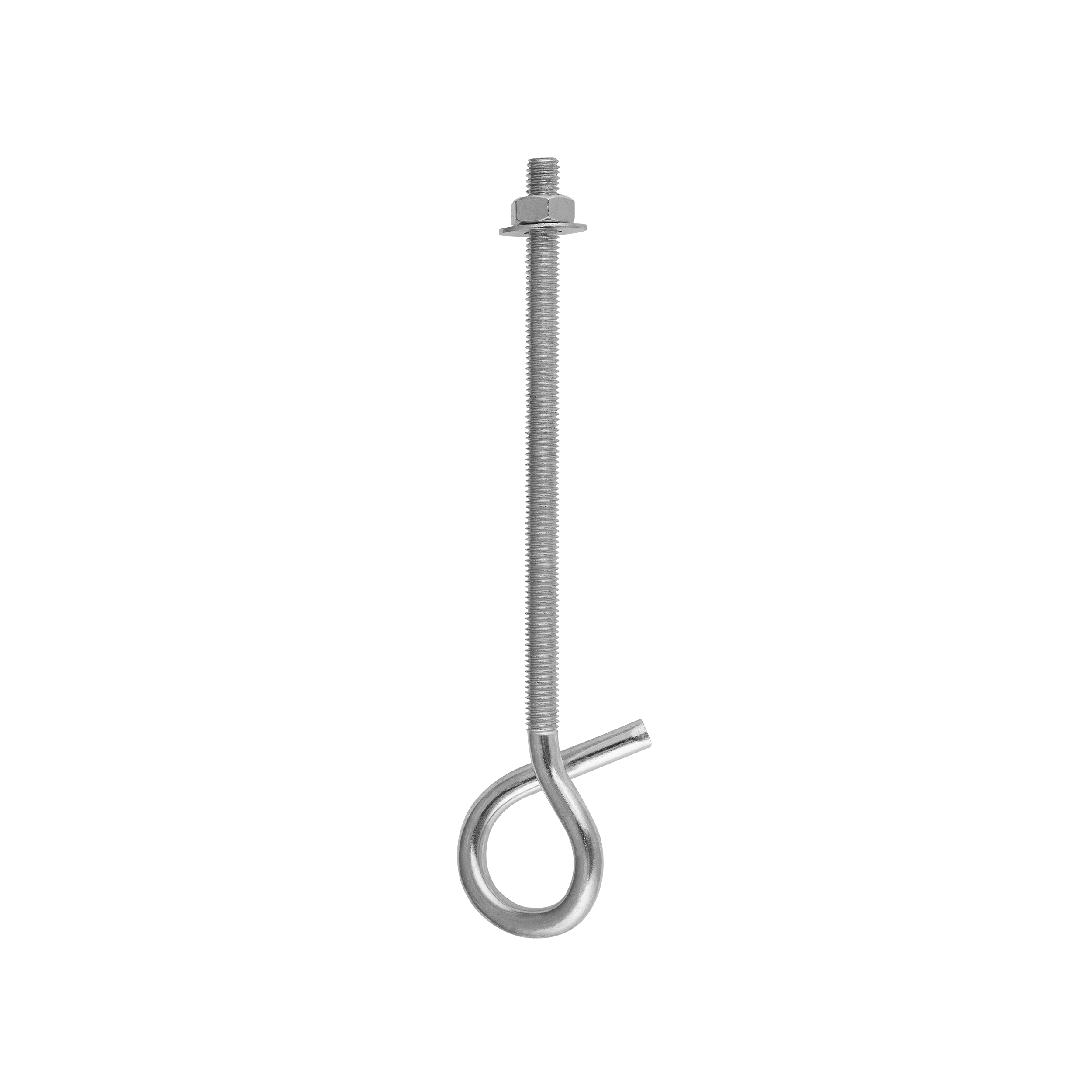 Schaukelhaken aus Stahl Schaukelschelle Karabinerhaken - MHM 10 × 220 mm Schaukelhakenmontage-Stahlgriff MHM 10 × 220 mm, 10x220 mm, Silber, Kohlenstoffstahl.
