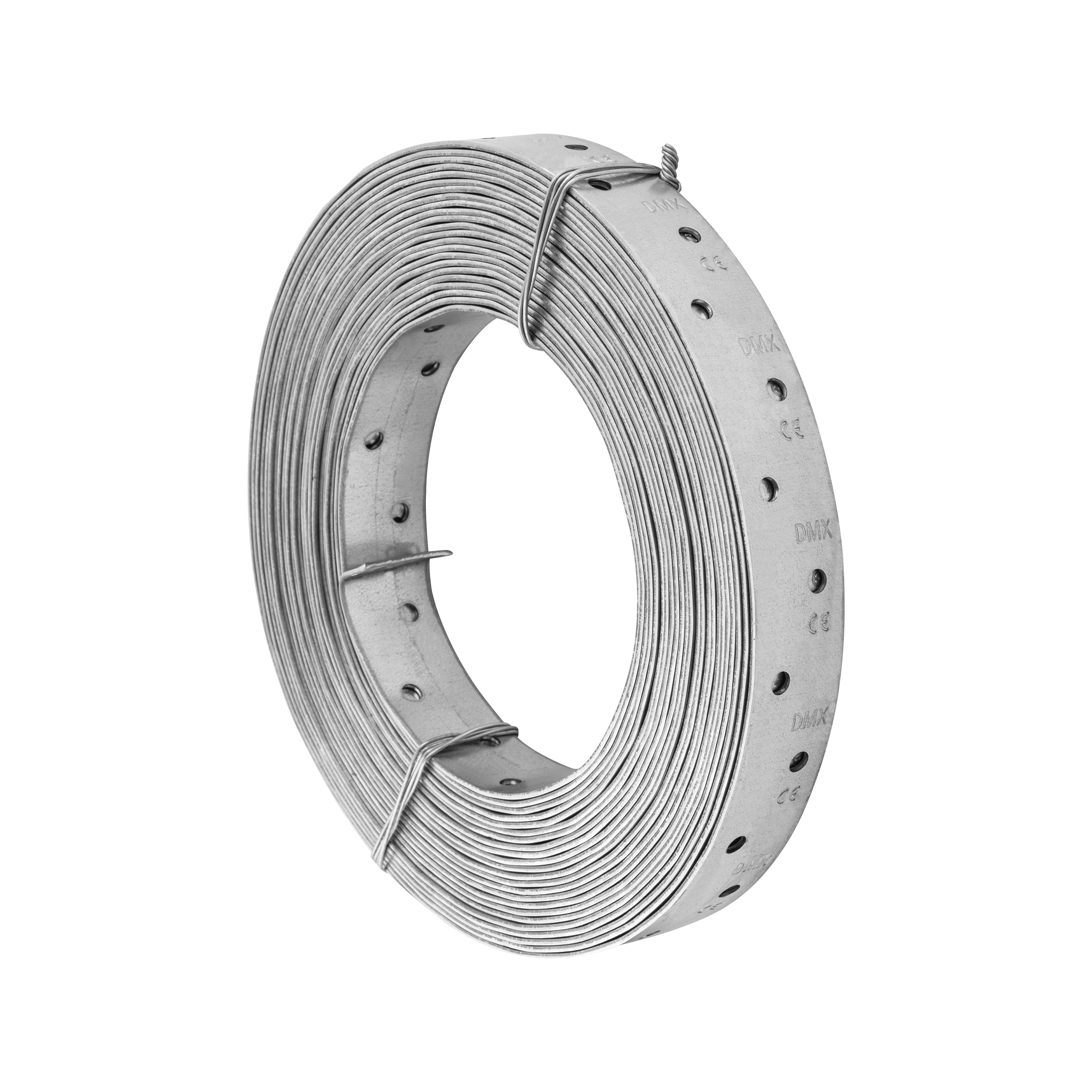 Lochband Montageband Bandeisen Stahl Holzbau Konstruktion - TM 1 | 25 m Perforiertes Stahlbau-Zimmerband, 25 m, TM 1, im Elementsatz.