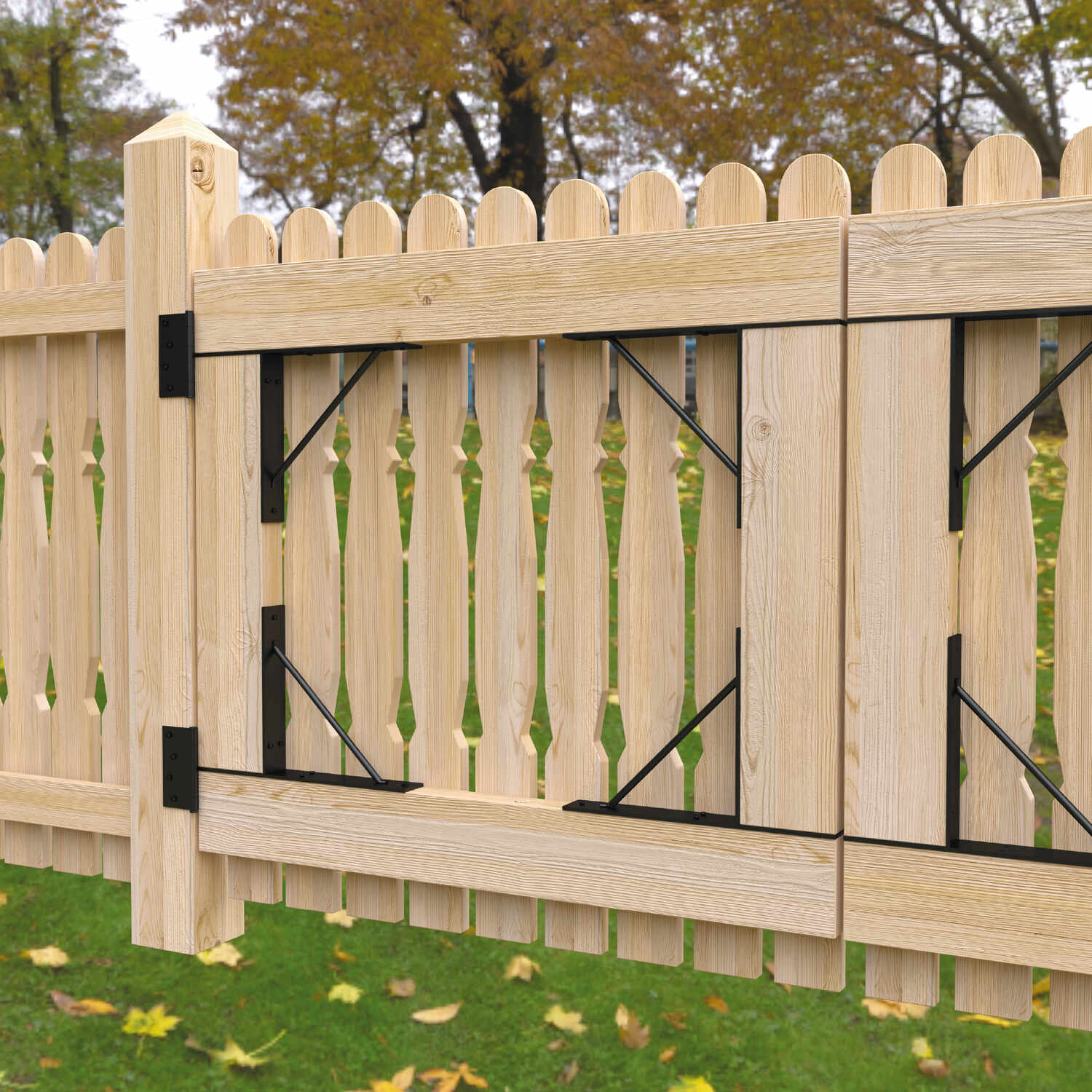 Zestaw 4x zawias kątowy do furtki okiennic - ZNW | czarny | 300 mm Zestaw 4x zawias kątowy do furtki okiennic - ZNW | czarny | 300 mm