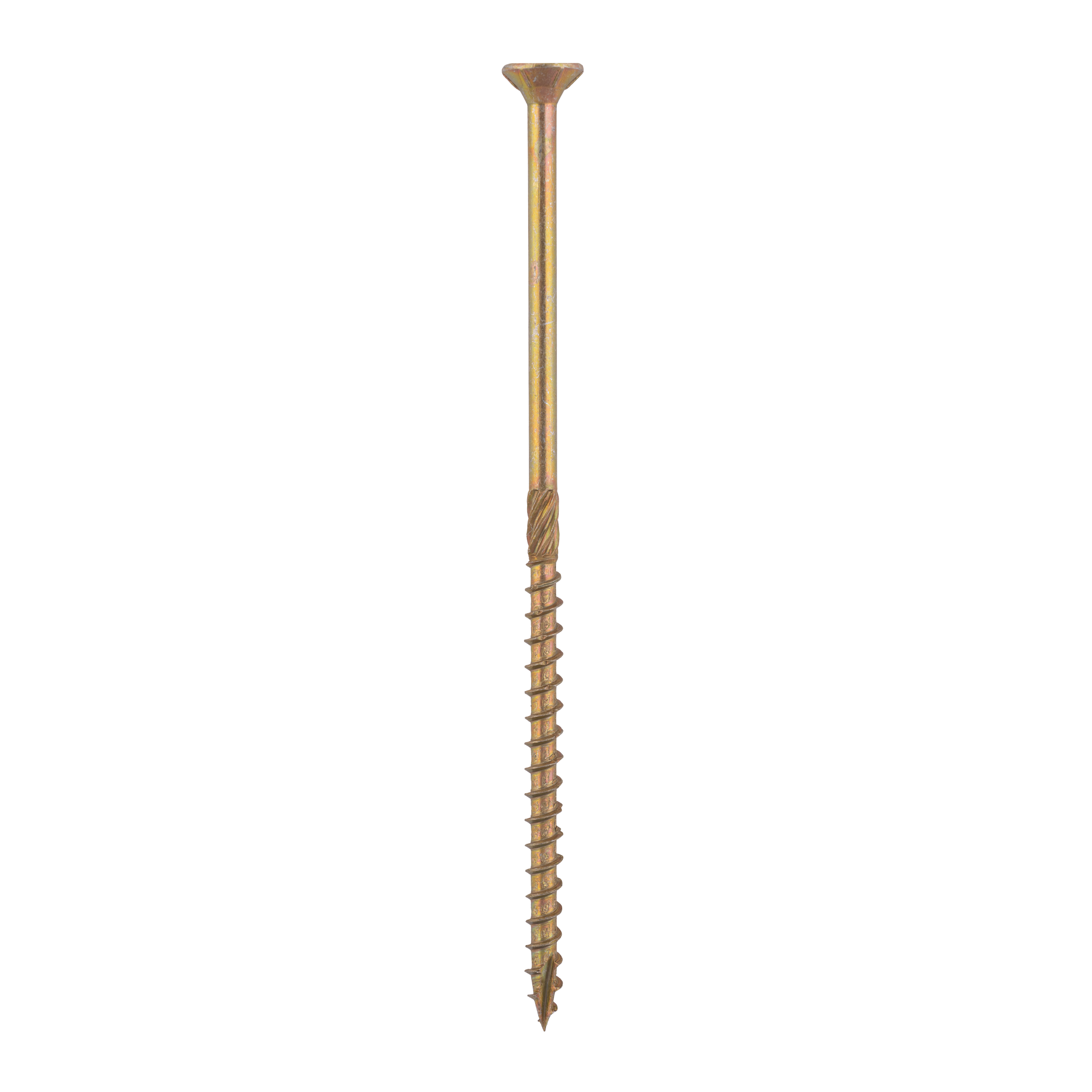 Holzschrauben Senkkopf TORX Teilgewinde - CS | 5 x 120 mm | gelb verzinkt | 100 Stk. TORX CS konische Zimmermannsschrauben fĂŒr Holz, 5x120 mm, Gold, 100 Stk., 5x120 mm.