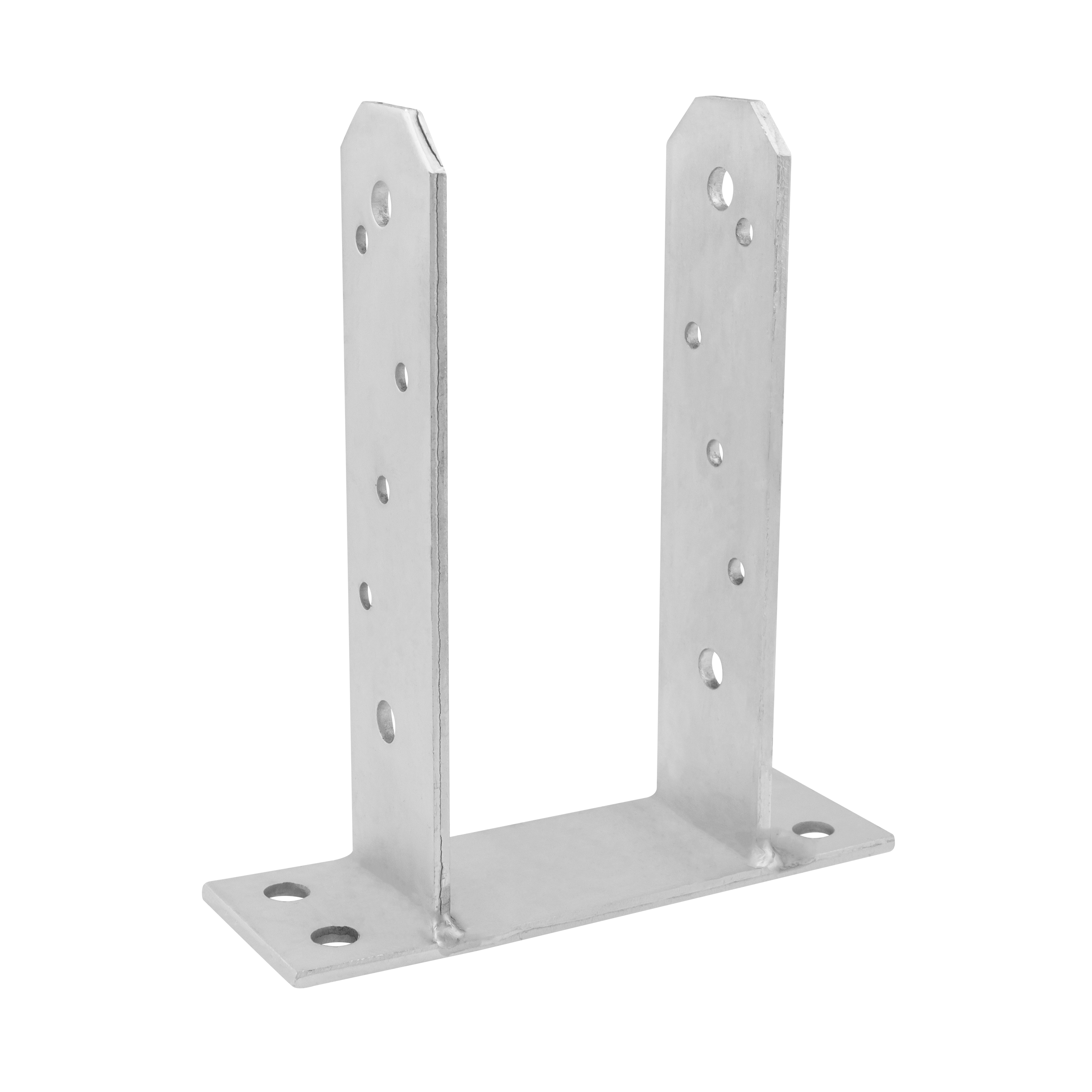 Pfostenträger zum aufdübeln U-Form Pfostenanker Typ TT - PST | 90 x 200 mm | feuerverzinkt Säulenfußanker für Betonwand Typ U PST, 90x200 mm, 91x200x50x5,0 mm, im Elementsatz.