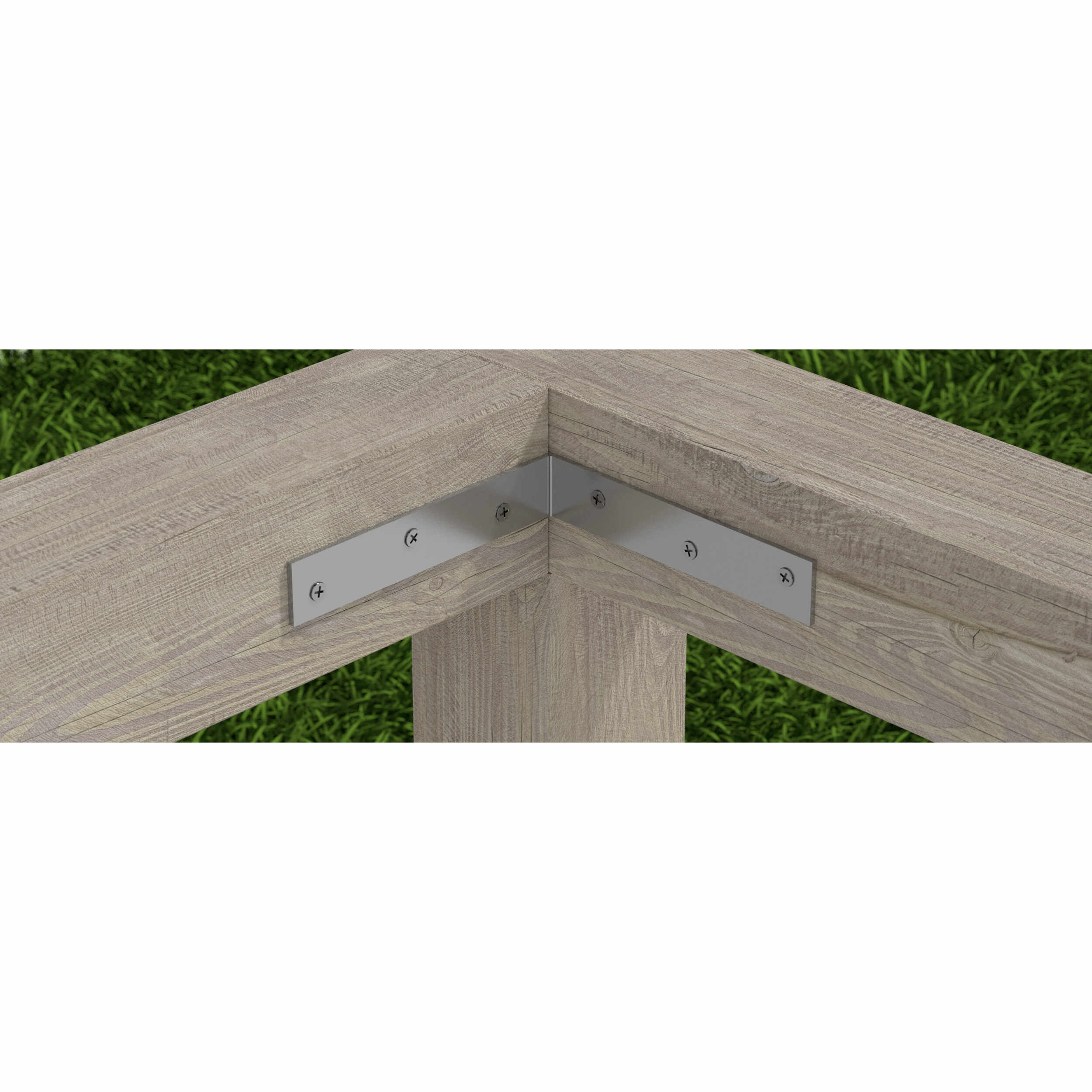 Möbelwinkel schmal Möbelverbinder Winkelverbinder Stahl verzinkt - KW 80 | 80x80x19 mm | 20 Stück Schmaler Möbelwinkel KW 80, 80x80x19 mm, 20 Stk., 80x80x19x2,0 mm, DC01 Baustahl, Silber 2.