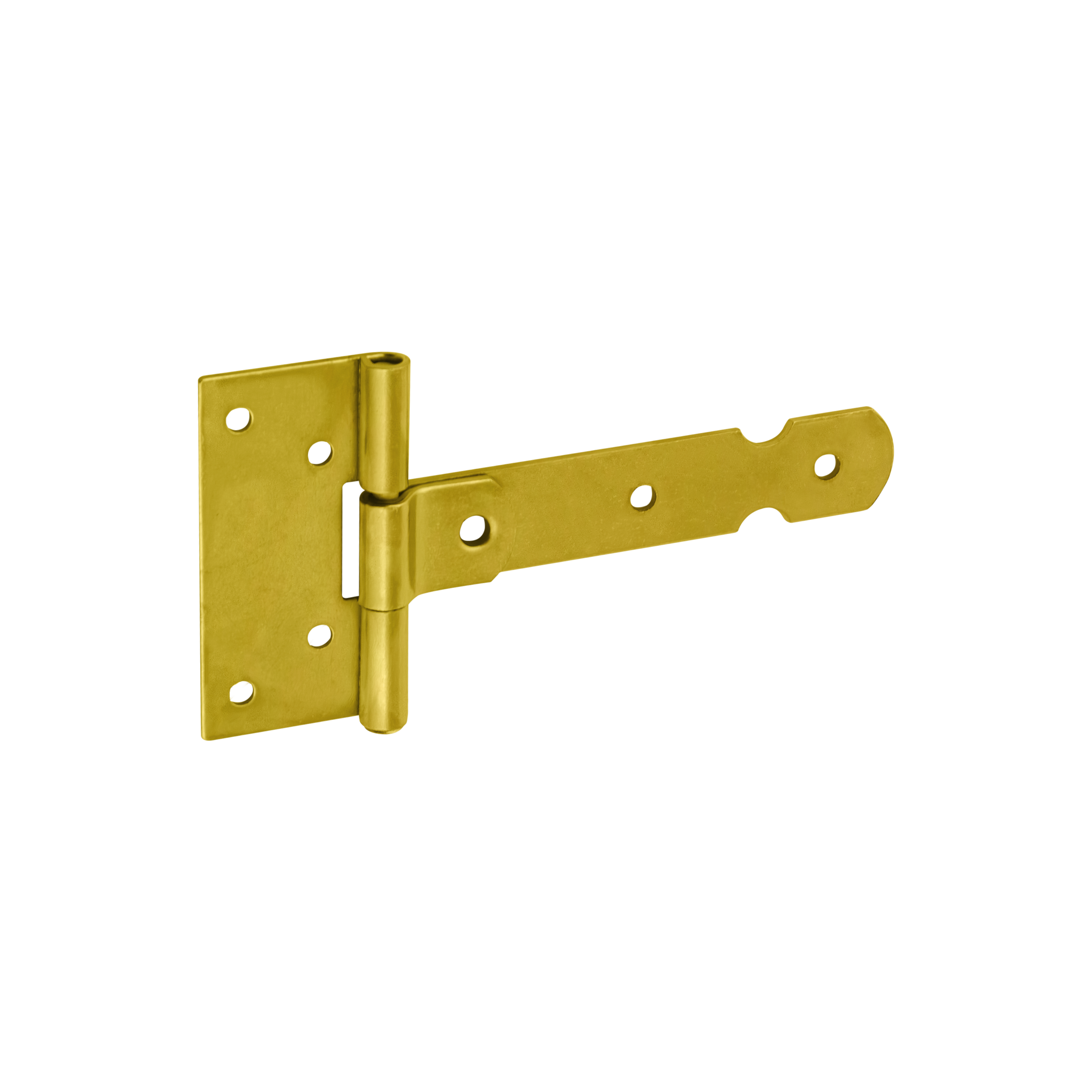 Gartentorband leicht Scharnier - ZBL | verzinkt | 100 mm Lichttorscharnier für ZBL 100, 100 mm Rolltor, gold, 65 mm, 100x32x1,5 mm.