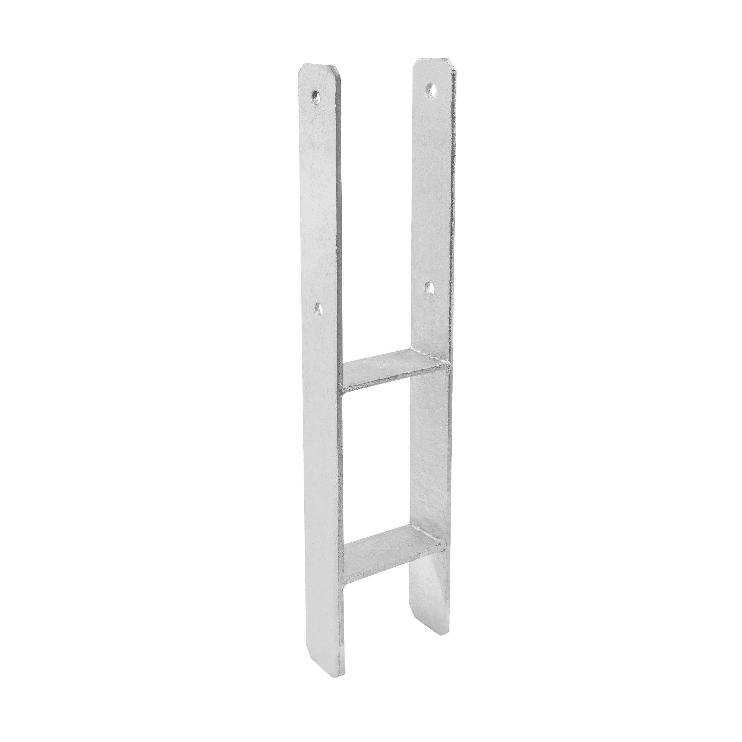 H Anker zum Einbetonieren zum Einmauern Pfostenanker StĂŒtzen Betonanker - PSH | 120x600 mm | feuerverzinkt MastfuĂ Typ H zum Einbetten von PSH, 120x600 mm, 121x600x6,0 mm, in ein Elementset.