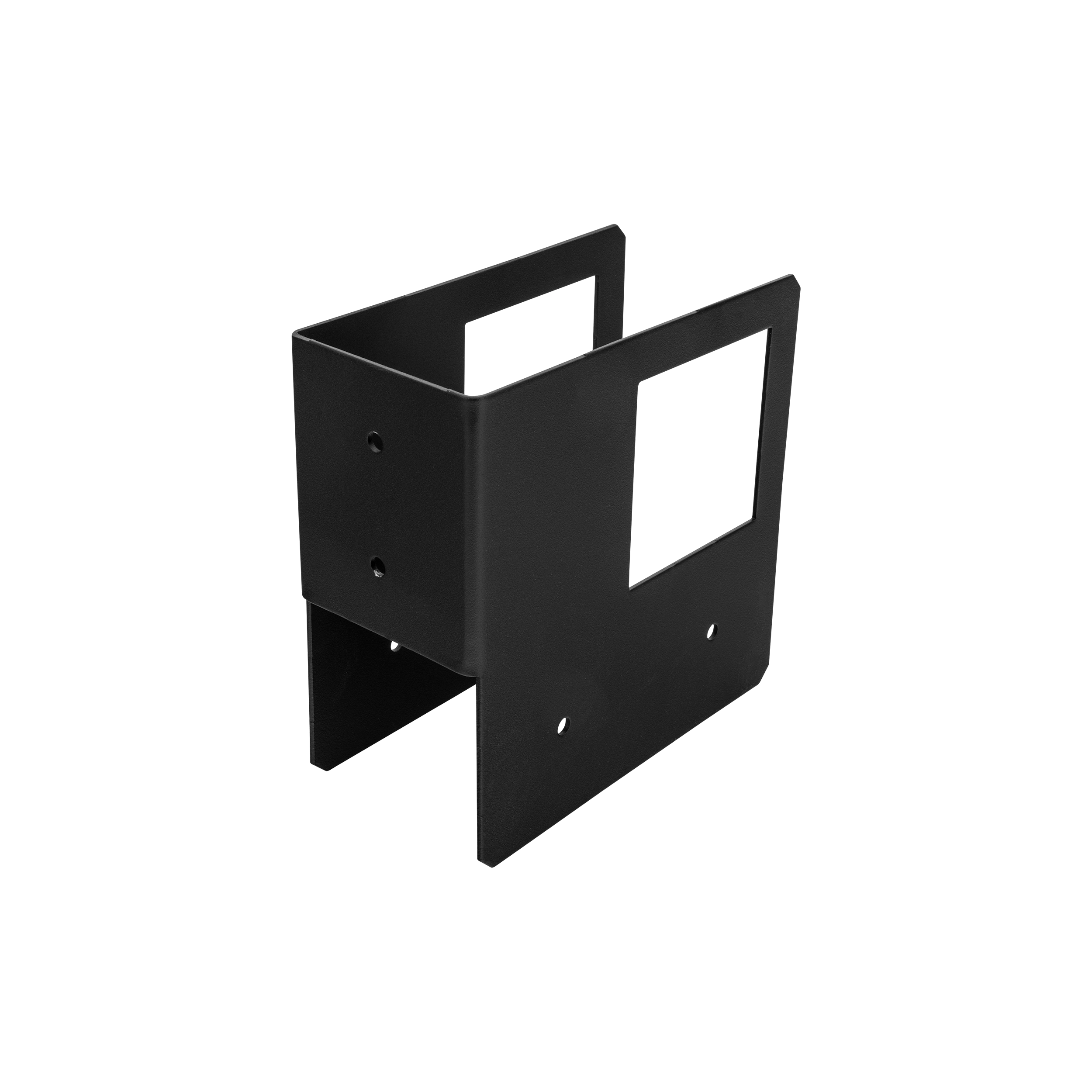 Eckverbinder für Holzunterstand - SEK 1 | 75x158x160 | schwarz Eckverbinder für Holzständer SEK 1, 75x158x160, schwarz, 75x158x160x2,0 mm, DX51D-Baustahl.
