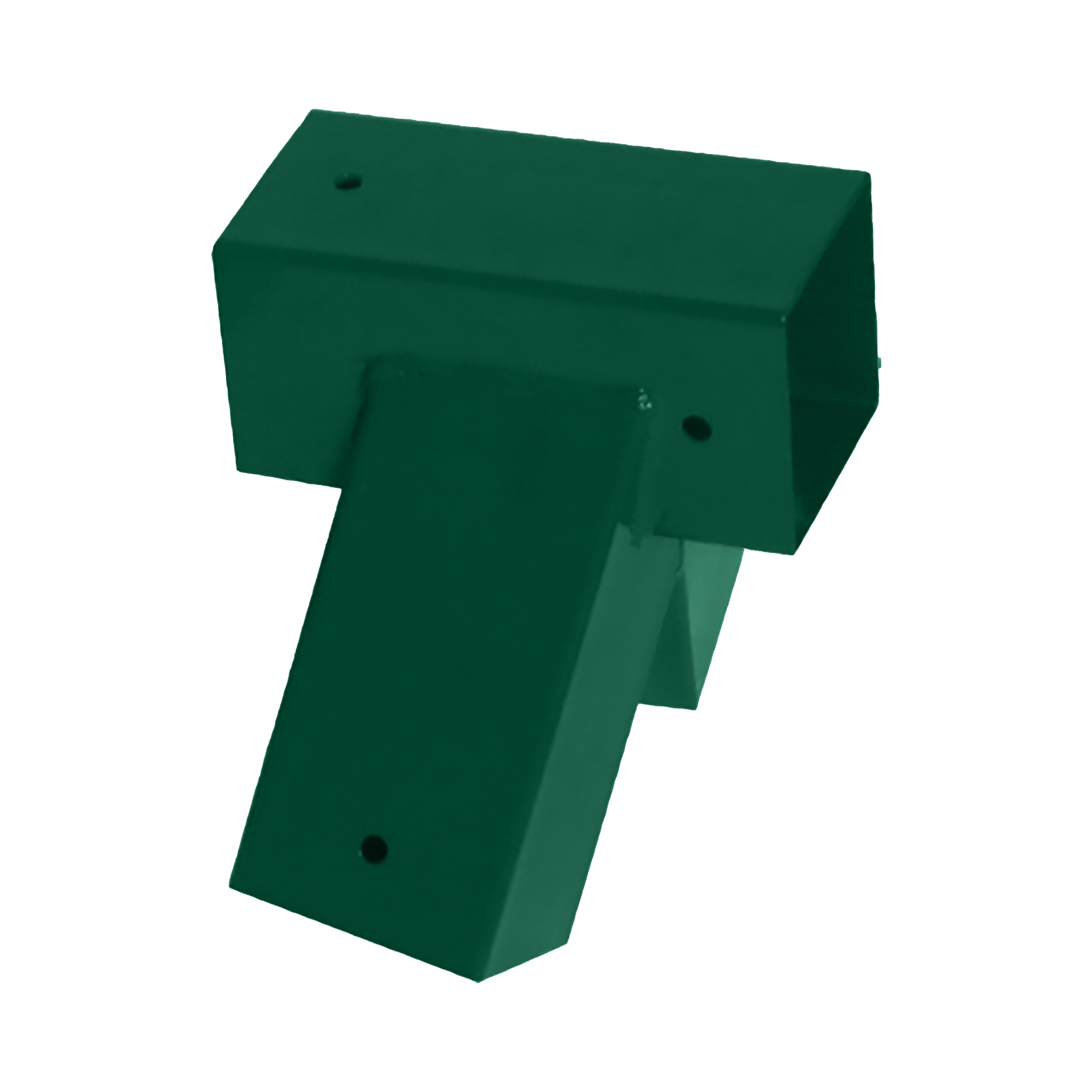 Vierkant-Träger-Verbindungs-T-Stück für Schaukel GHVK 90, 90x200 mm, grün, S235-Baustahl, Satz Elemente.