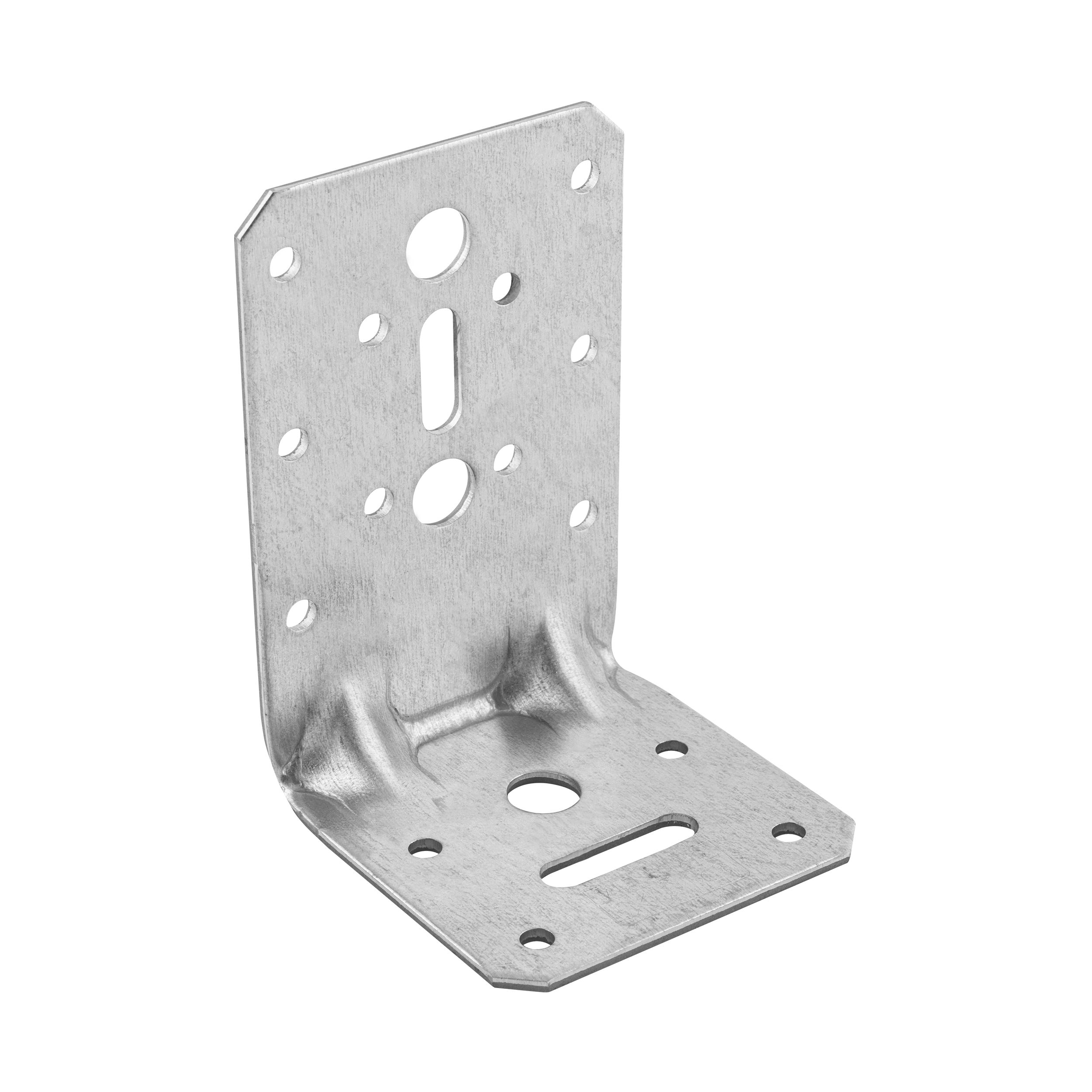 Schwerlastwinkel mit Sicke Winkelverbinder Holzverbinder feuerverzinkt - KPK 21 | 95x65x65 mm | 2,5 mm Verstärkter Zimmermannswinkel mit Prägung KPK 21, 95x65x65 mm, 2,5 mm, 95x65x65x2,5 mm, Silber, DX51D-Baustahl, im Elementsatz enthalten.