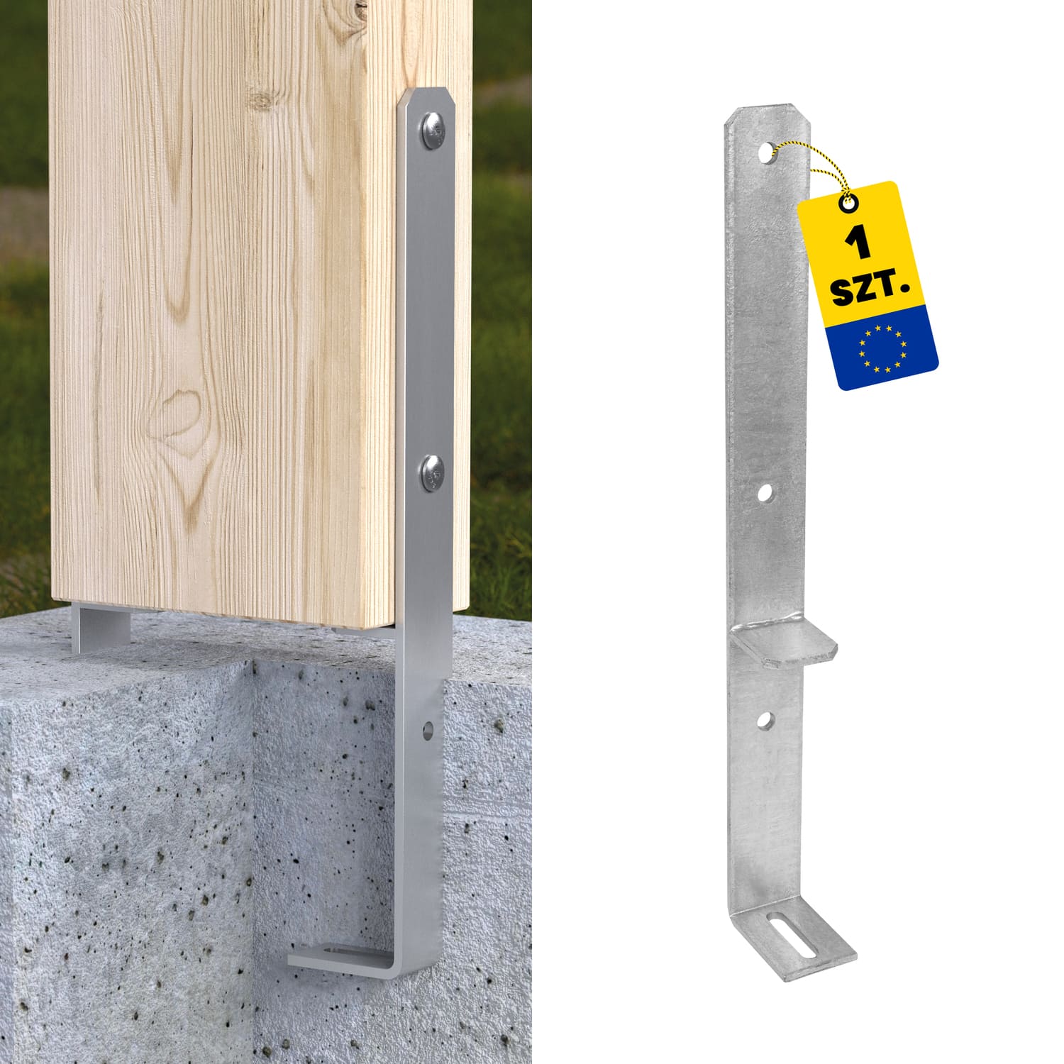 Podstawa słupa kotwa typu F zatapiana - PSF 1 | 50-160 mm Podstawa słupa kotwa typu F zatapiana - PSF 1 | 50-160 mm